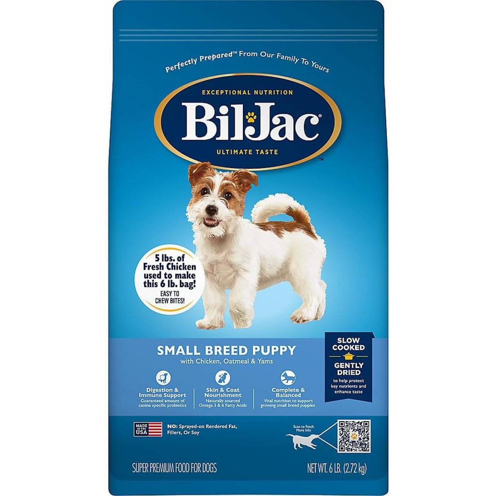 Bil-Jac alimento perro cachorro de raza chica 2.72 kg 
