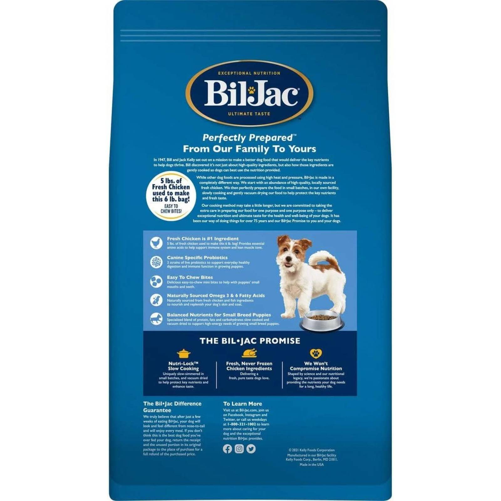 Bil-Jac alimento perro cachorro de raza chica 2.72 kg 