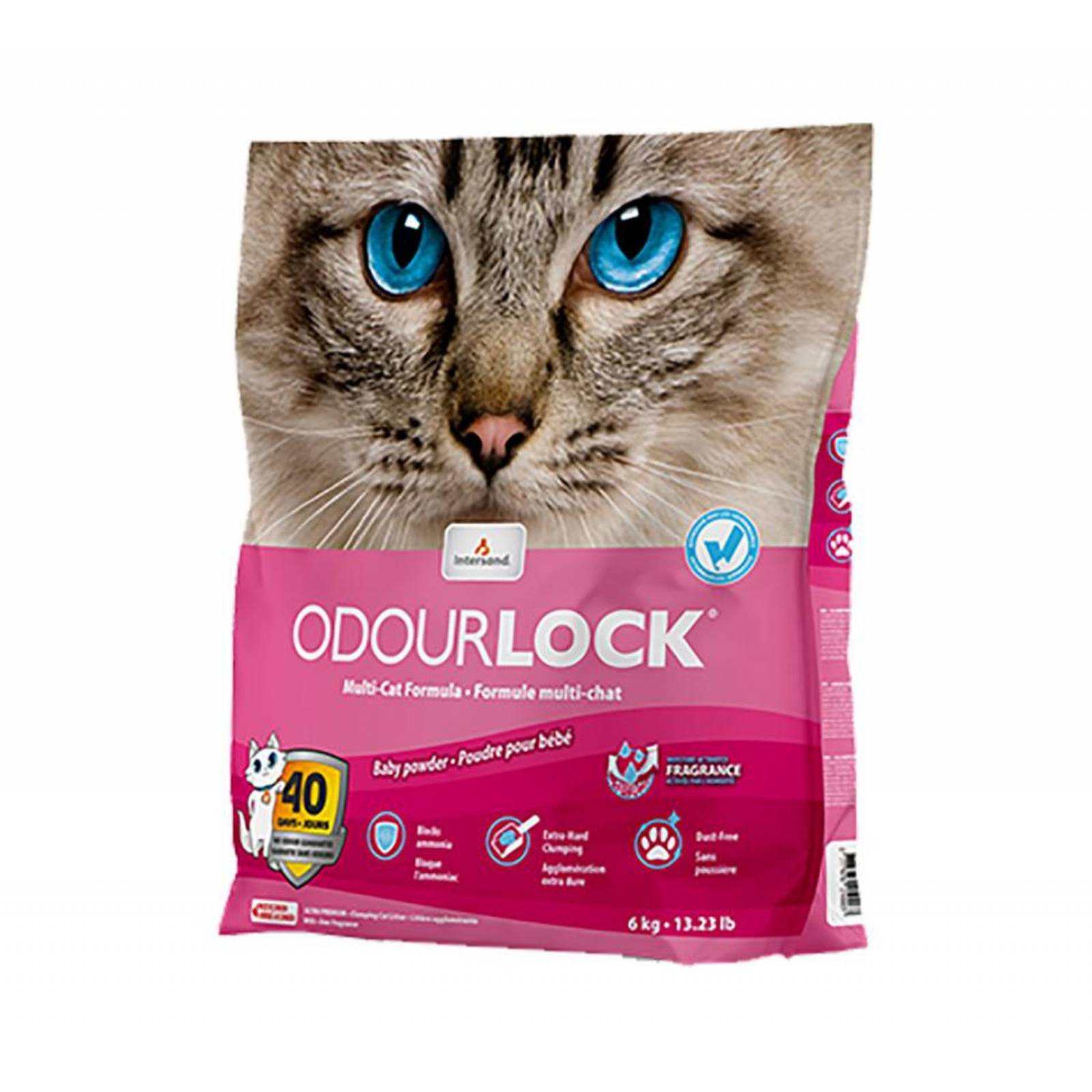 Intersand Arena gato aglutinante talco Odor Lock 6kg 