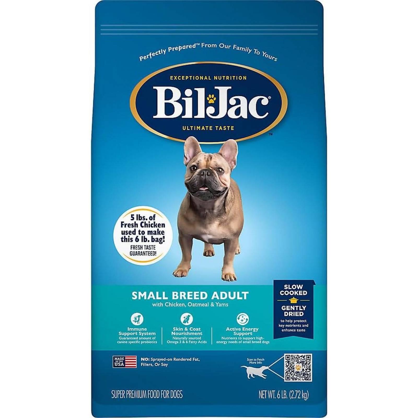 Bil-Jac alimento perro adulto de raza chica 2.72 kg 