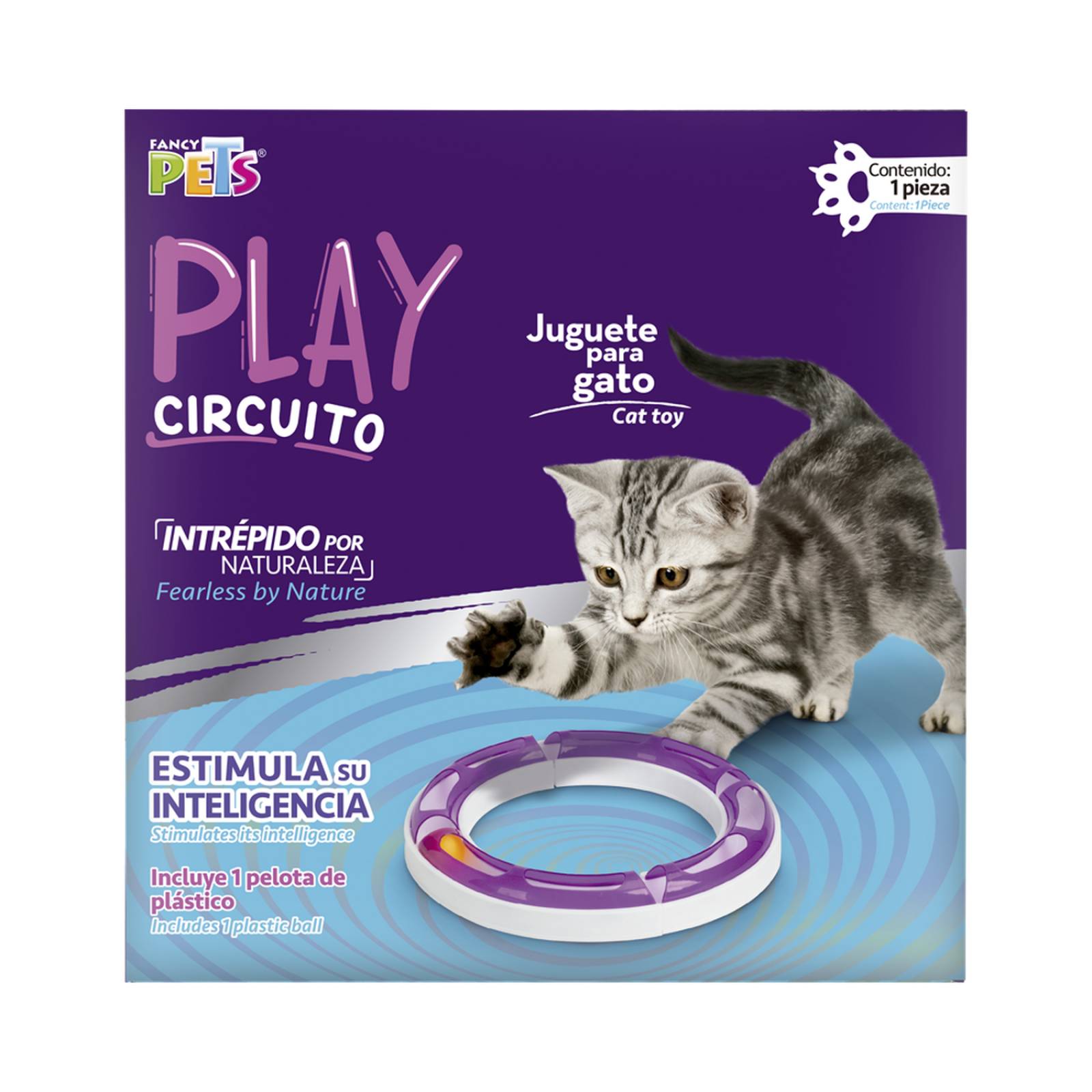Fancy Pets Juguete para gatos interactivo circuito play 50cms 