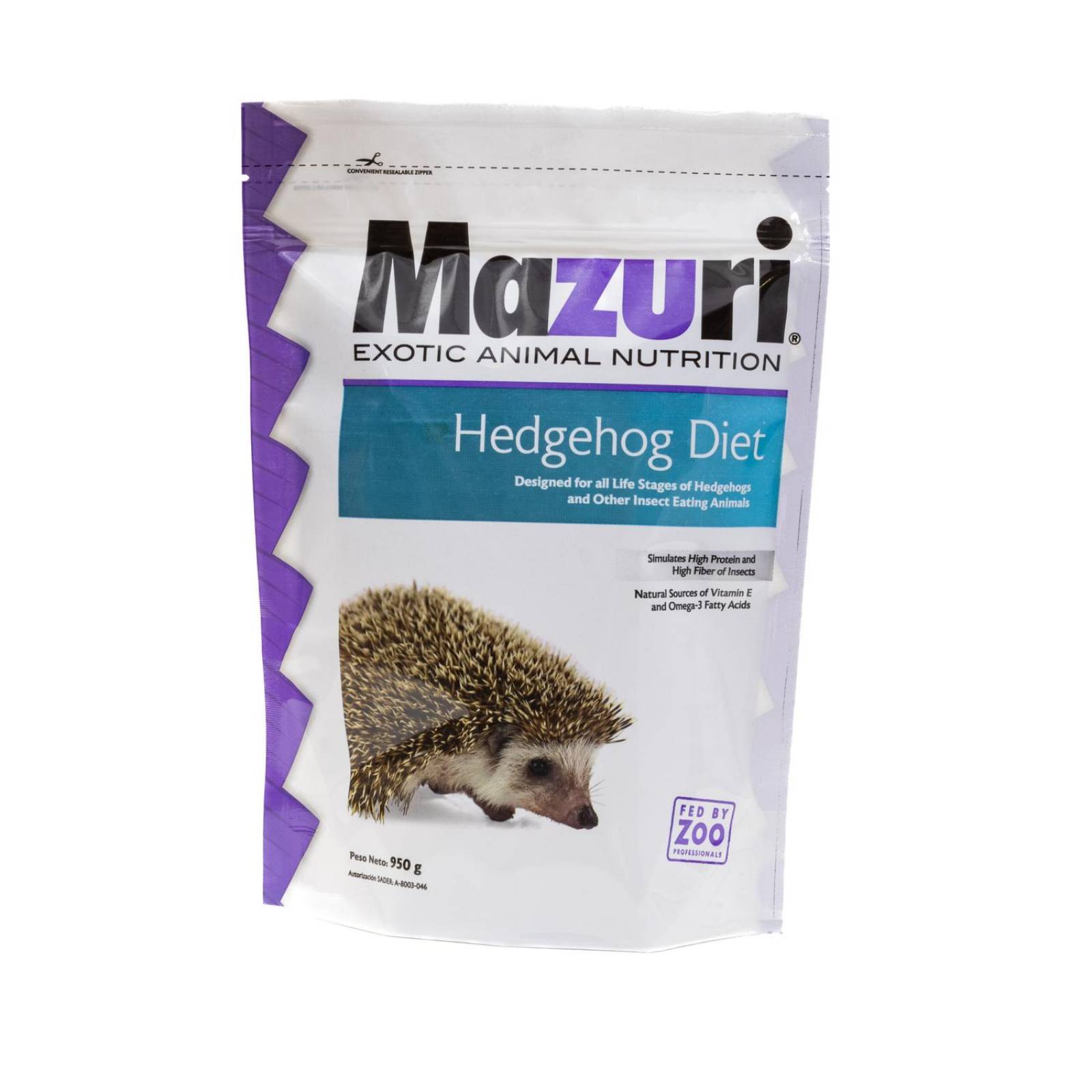 Mazuri Alimento erizo insectívoro cualquier etapa 950g 