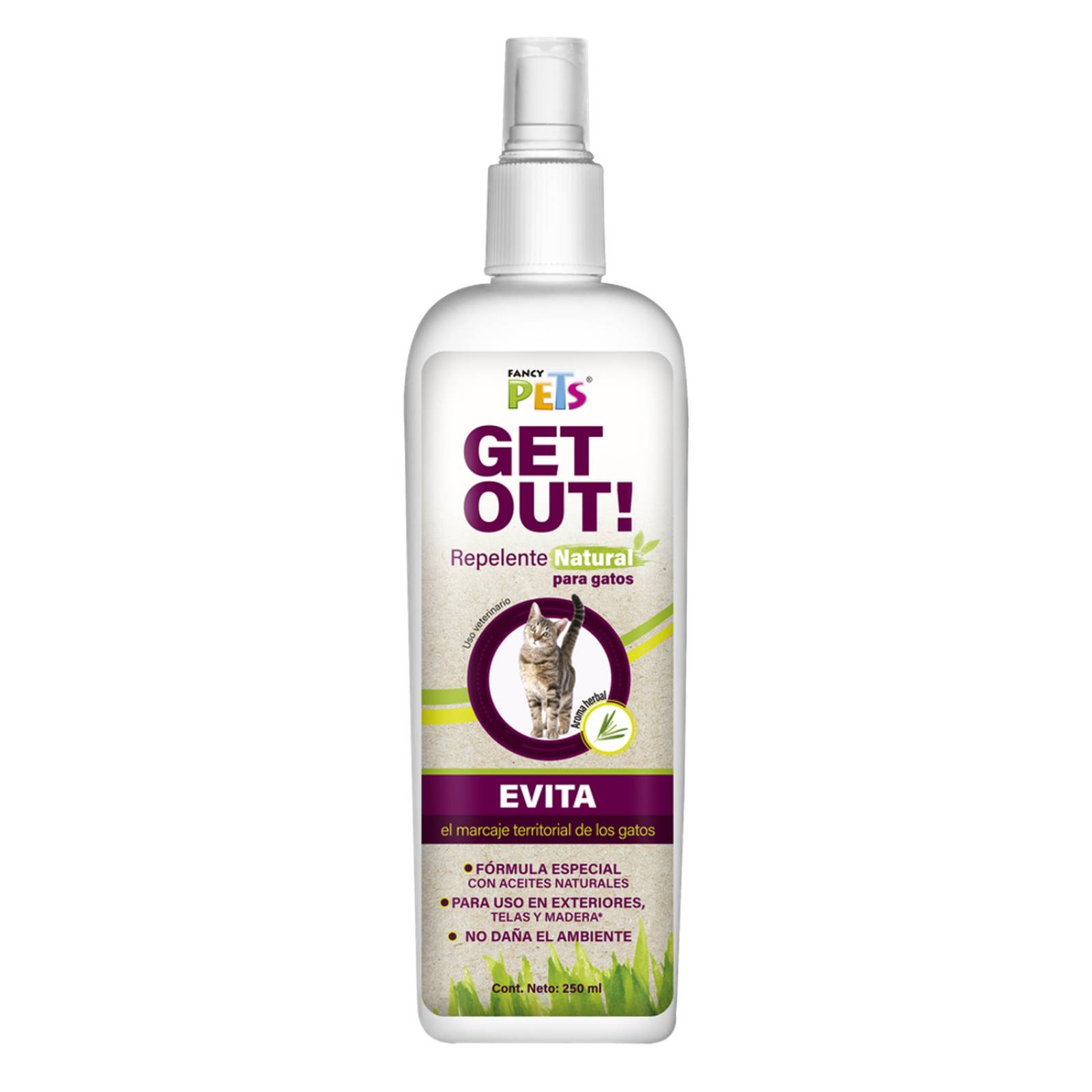 Fancy Pets Repelente natural para gatos evita orina 250 ml 
