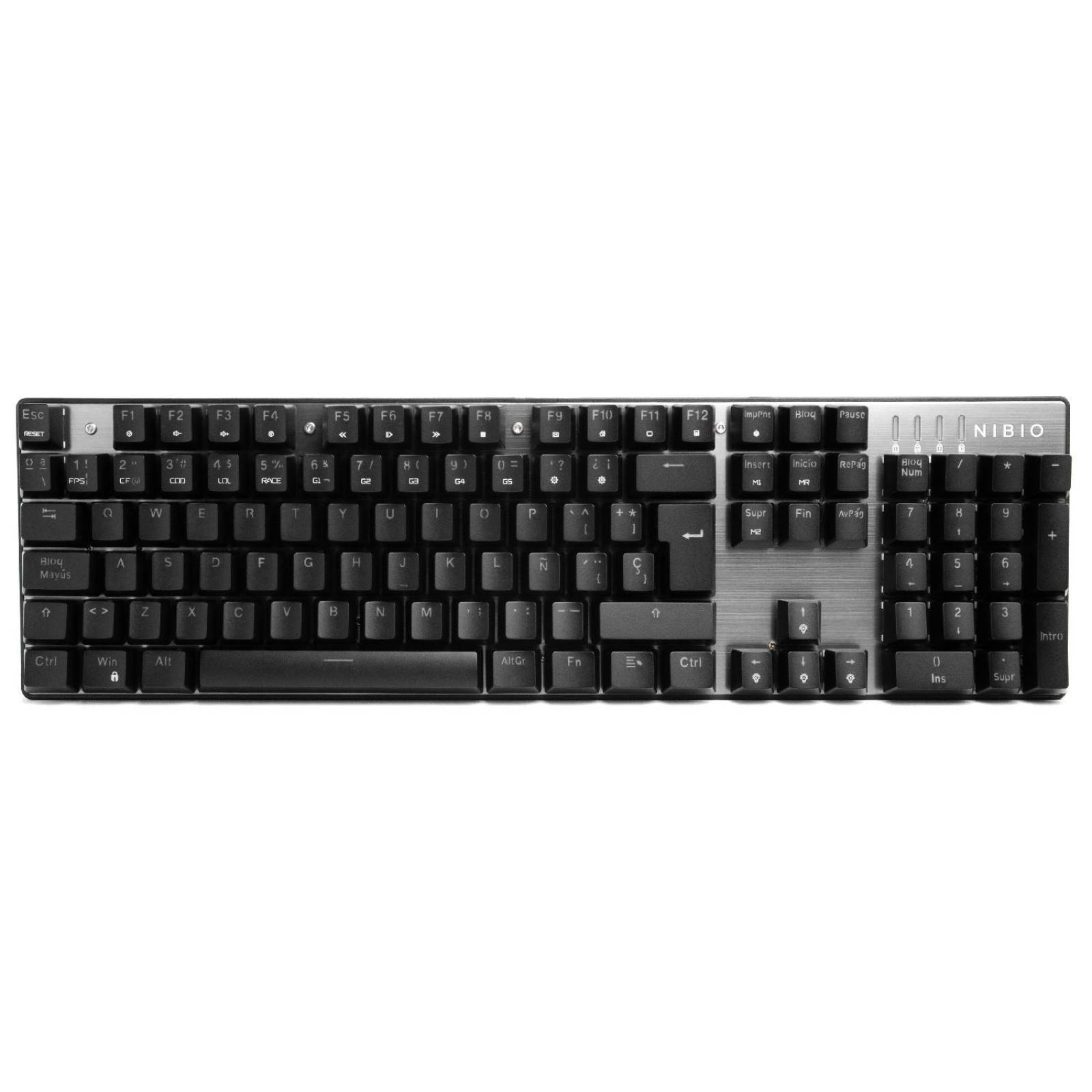Teclado Gamer Nibio MK500 Impact RGB Negro