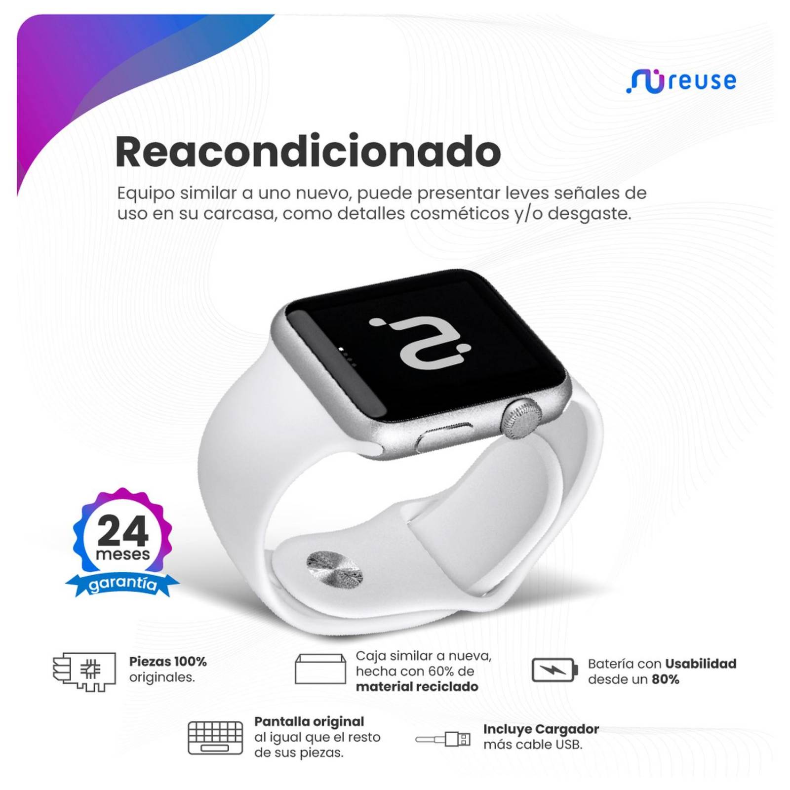 APPLE WATCH S3 GPS (42MM) GRAFITO RACONDICIONADO