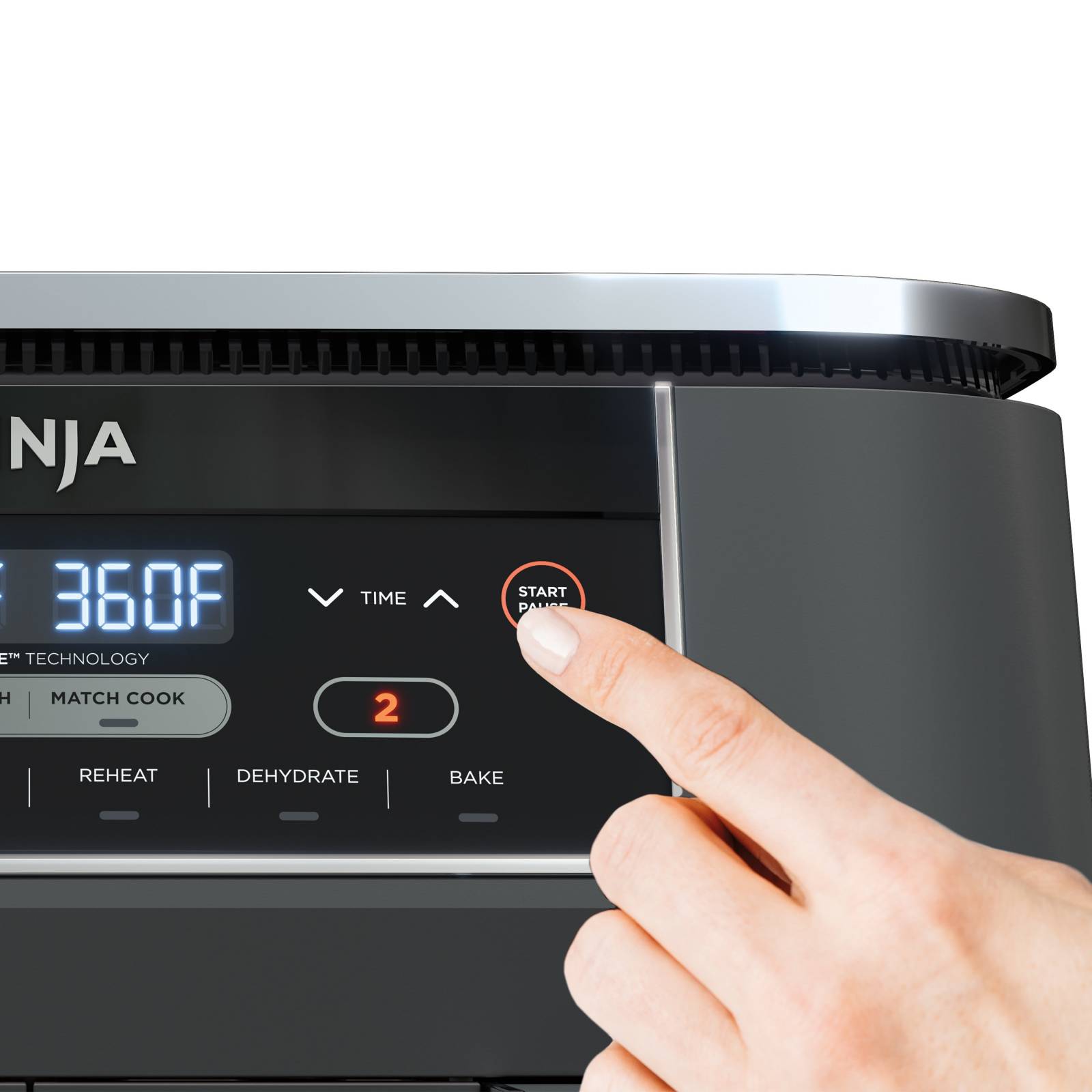 Freidora de aire Ninja Foodi DZ201 6 en 1, 7.5 litros, sin aceite 