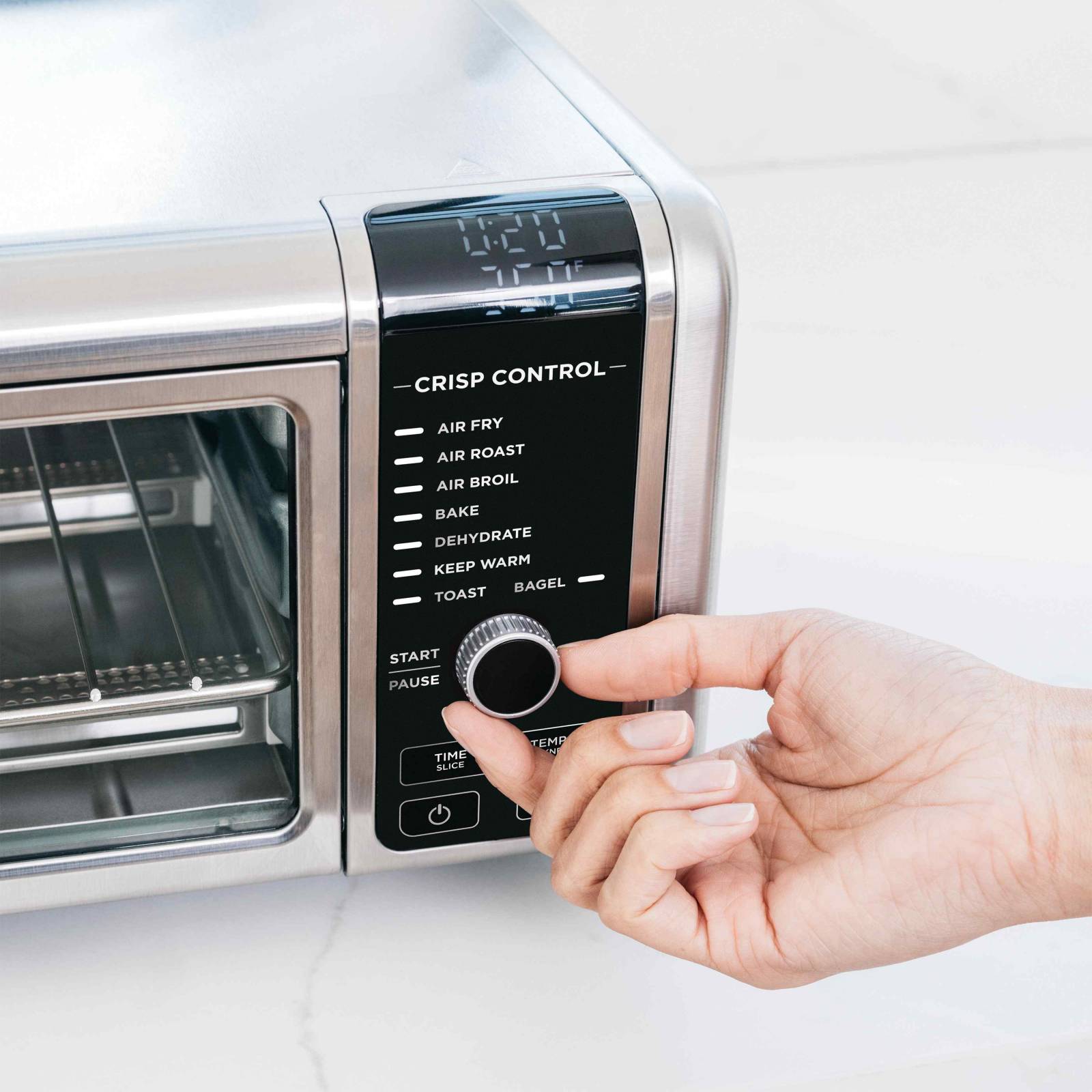 Horno de mesa eléctrico Ninja Foodi SP101 8 en 1 plata, sin aceite 