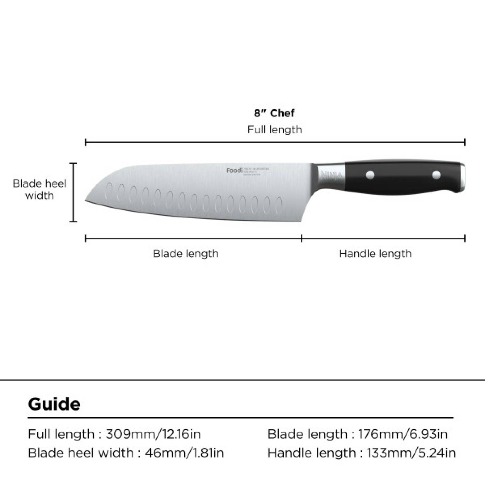 Cuchillo Santoku 7" Foodi