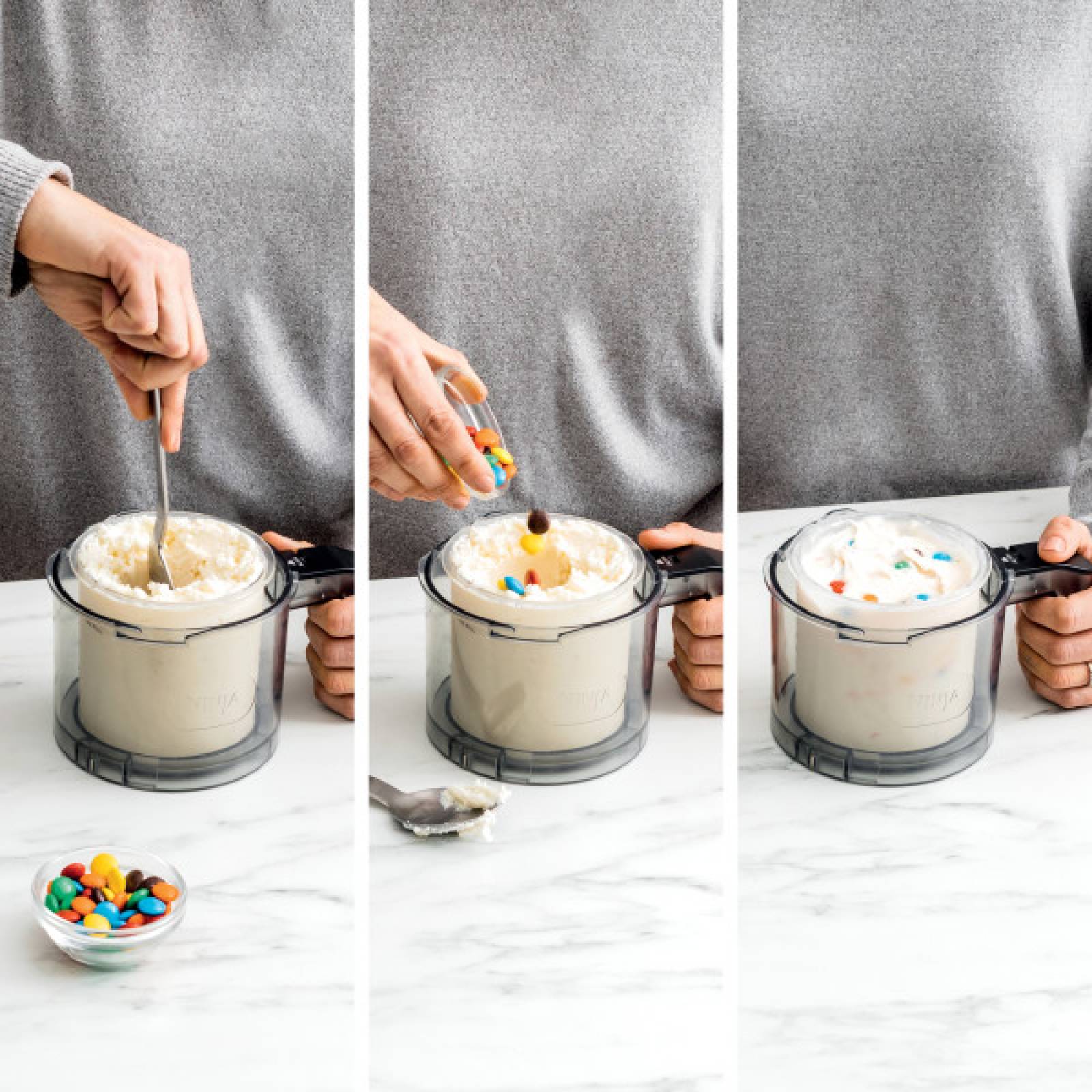 Máquina para hacer helados Ninja CREAMi ice maker CN305A, 7 programas, 3 recipientes de 473ml, negro