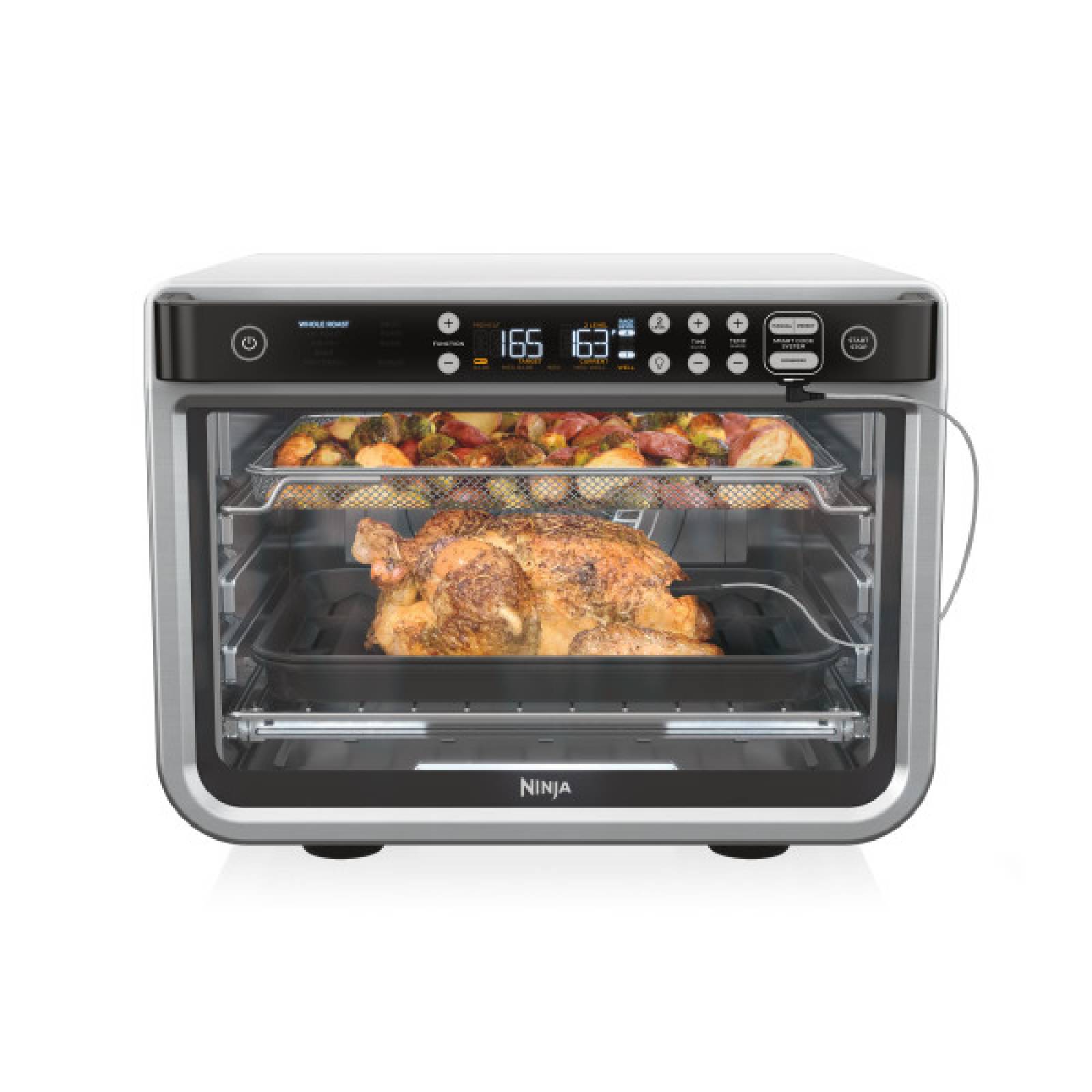 Horno de mesa eléctrico Ninja Foodi DT251 10 en 1 plata, sin aceite 