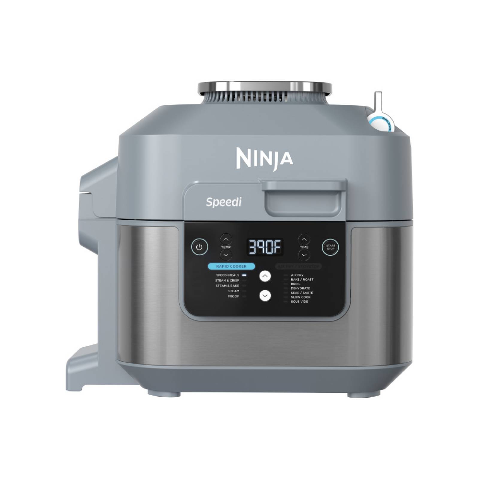 Freidora de aire Ninja Speedi SF301 5.6 L,12 en 1, plata 