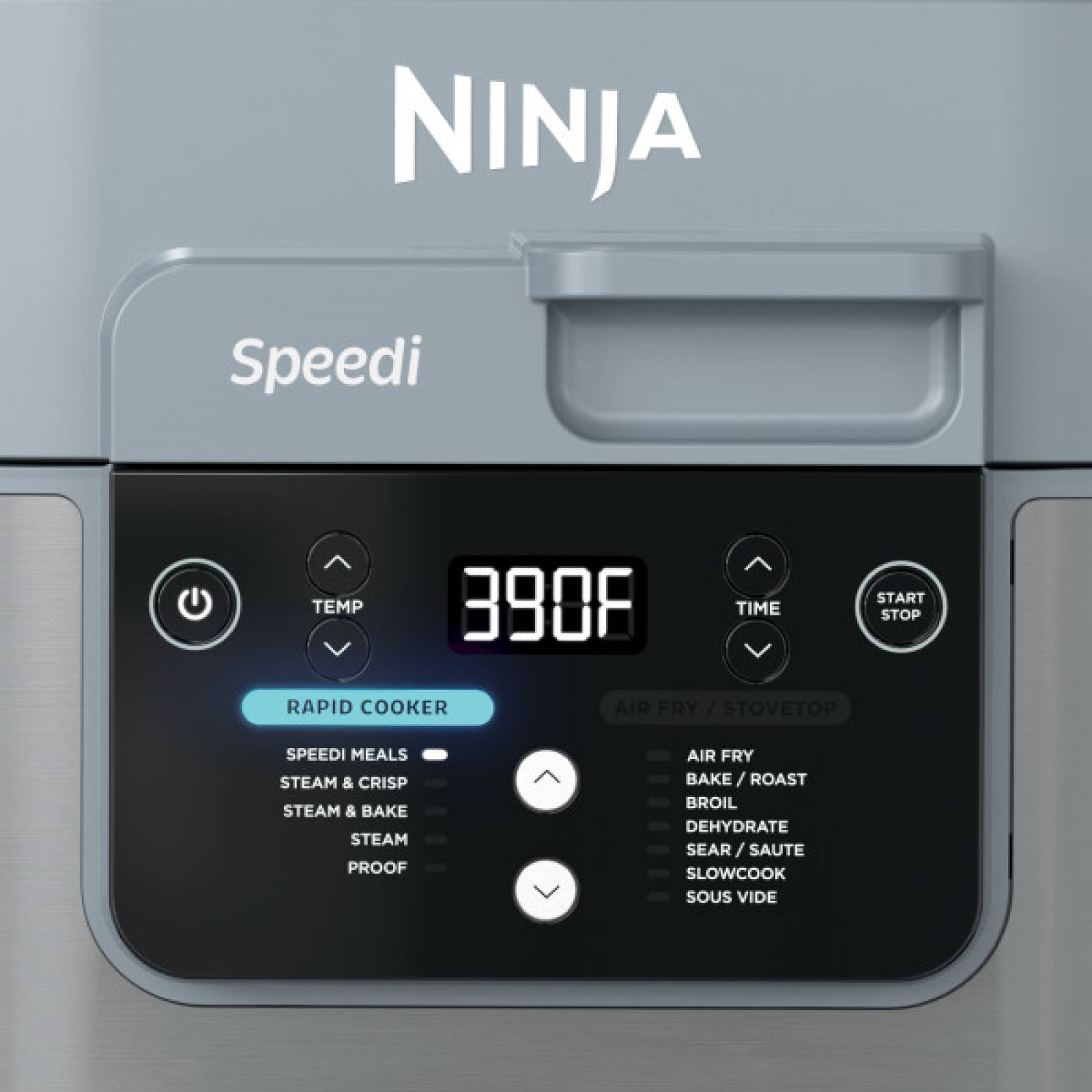 Freidora de aire Ninja Speedi SF301 5.6 L,12 en 1, plata 
