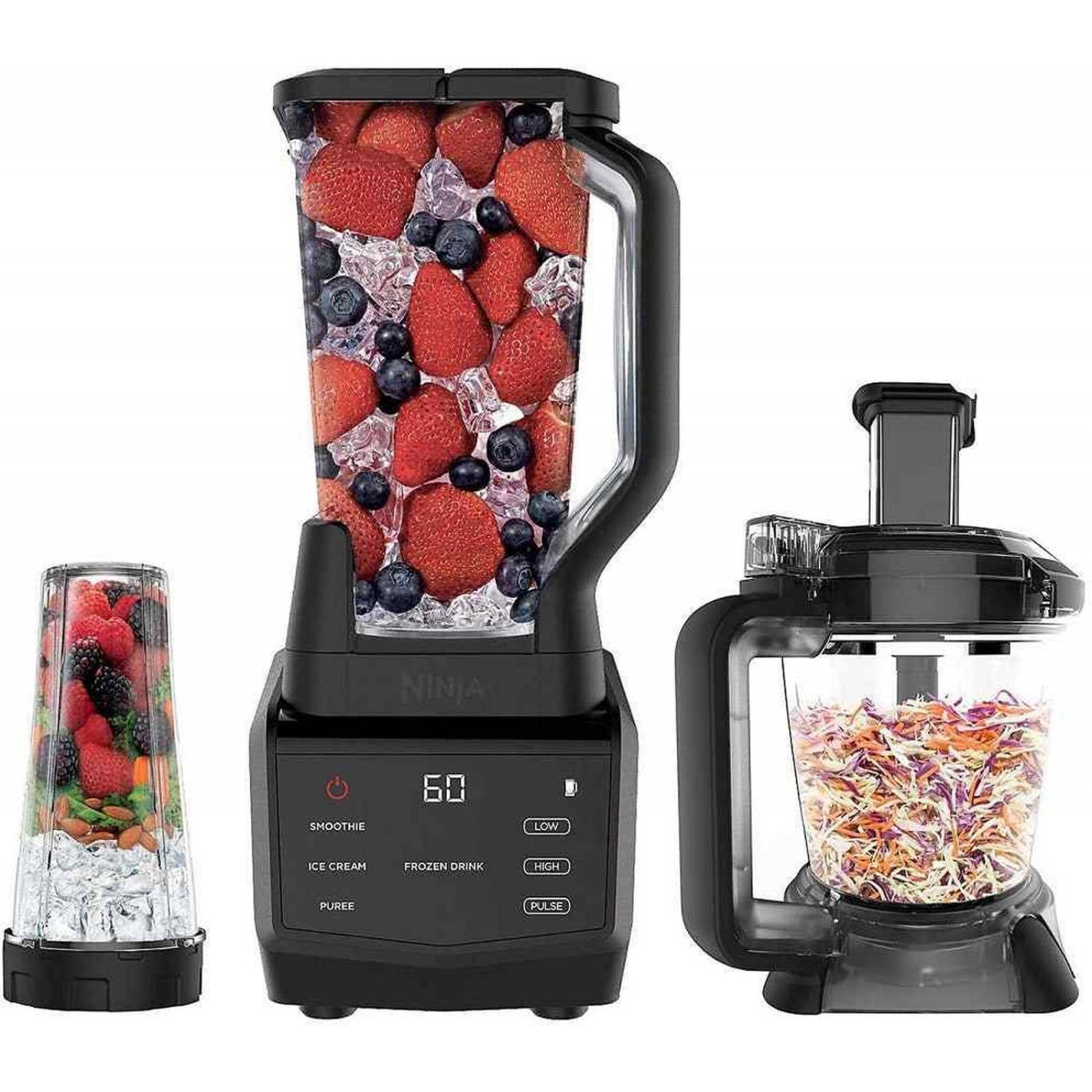 Licuadora Ninja Procesador + Extractor CT672A 6 programas, 1100 watts, 1.5 hp, negra 