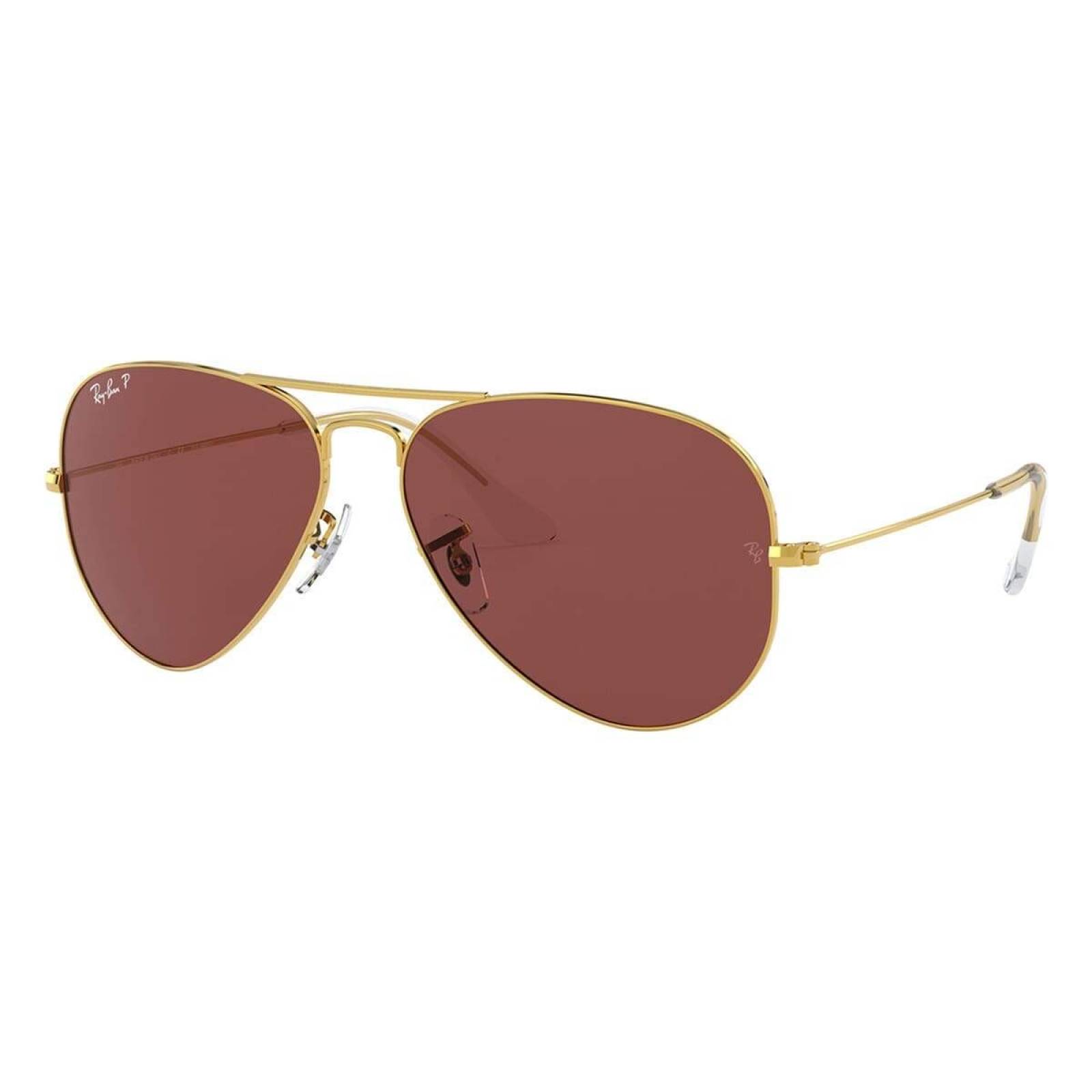 Ray Ban Rb3025 9196/AF Aviator Pink Legend Polarizado Transparente