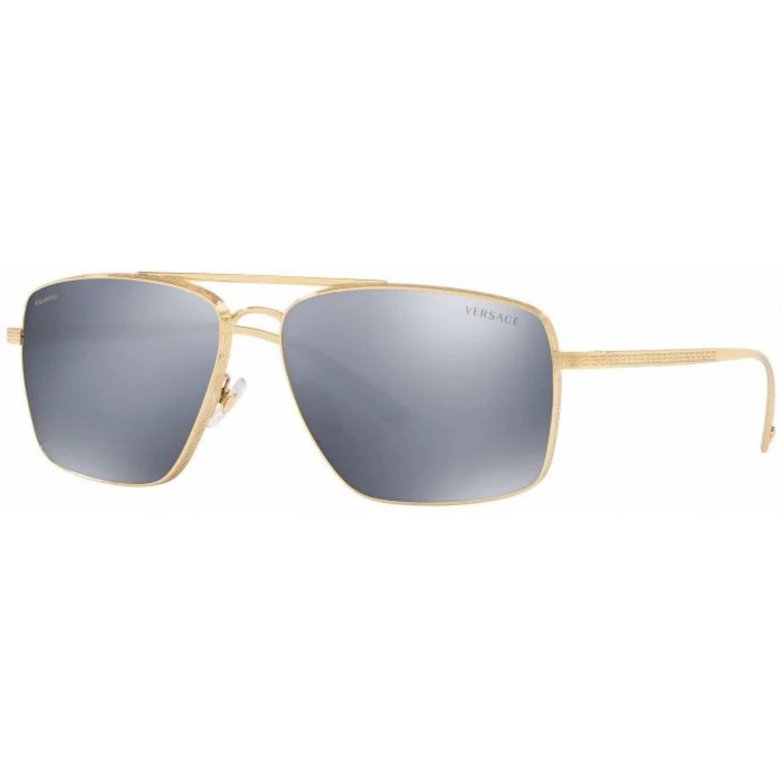 Versace VE2216 1002/Z3 New Aviator Plata espejo Polarizado