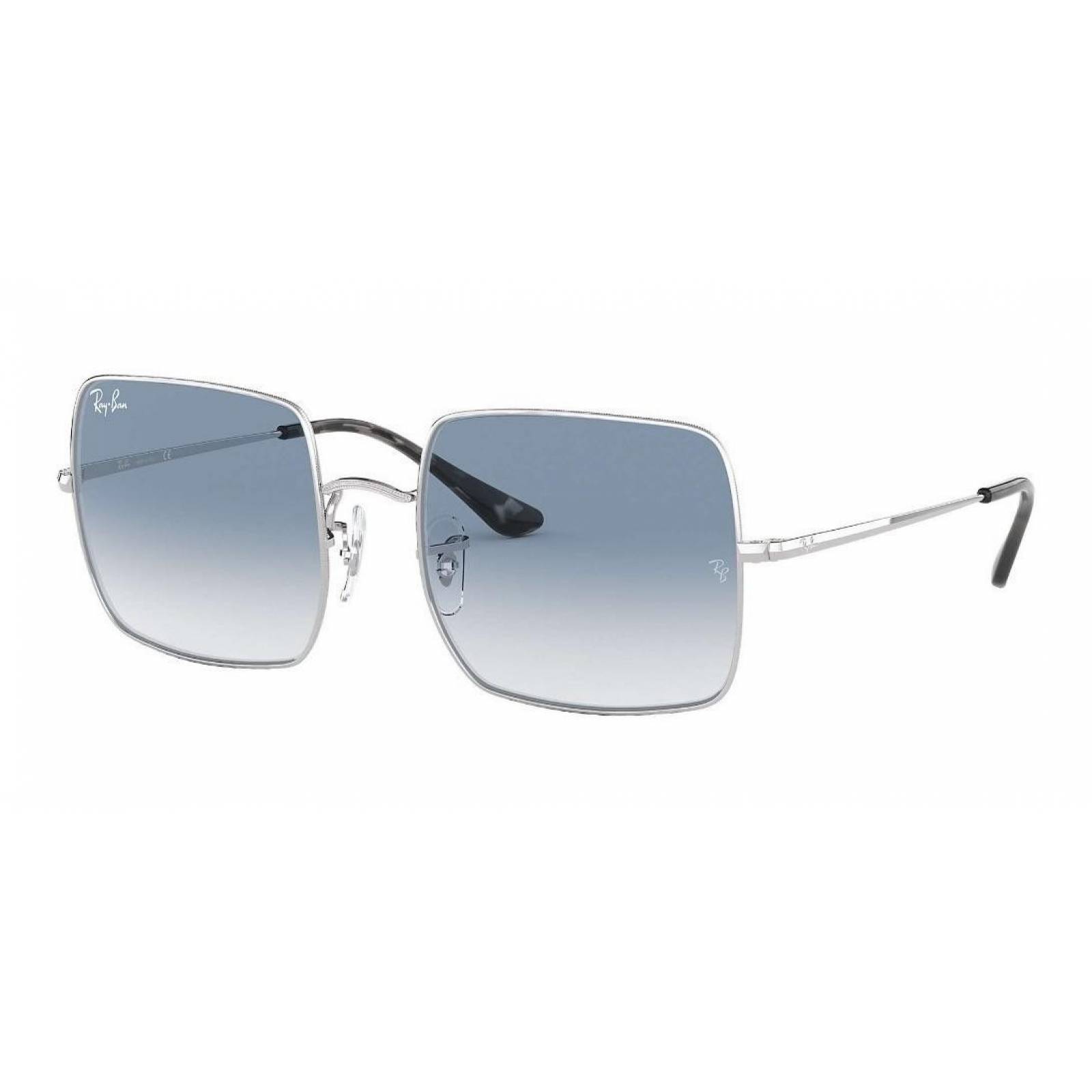 Ray Ban Rb1971 91493f Square Azul Degradado Plateado Original
