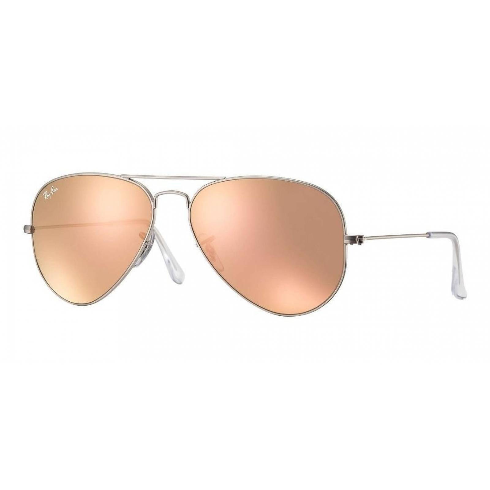 Ray Ban Rb3025 019/z2 Aviator Palo Rosa Espejo Plateado Piloto
