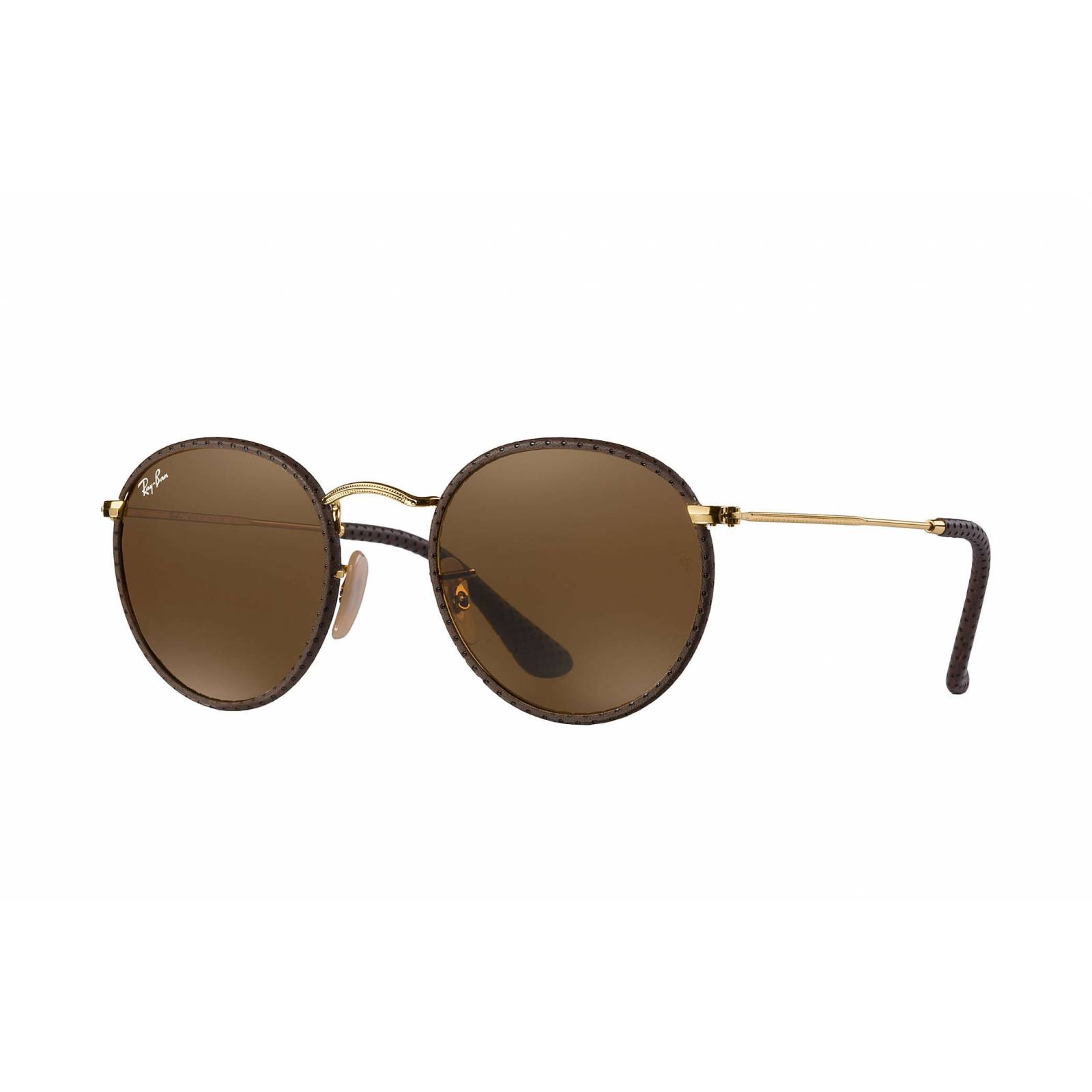 Ray Ban Rb3475Q 9041 Round Craft Cafe B-15 Original Piel