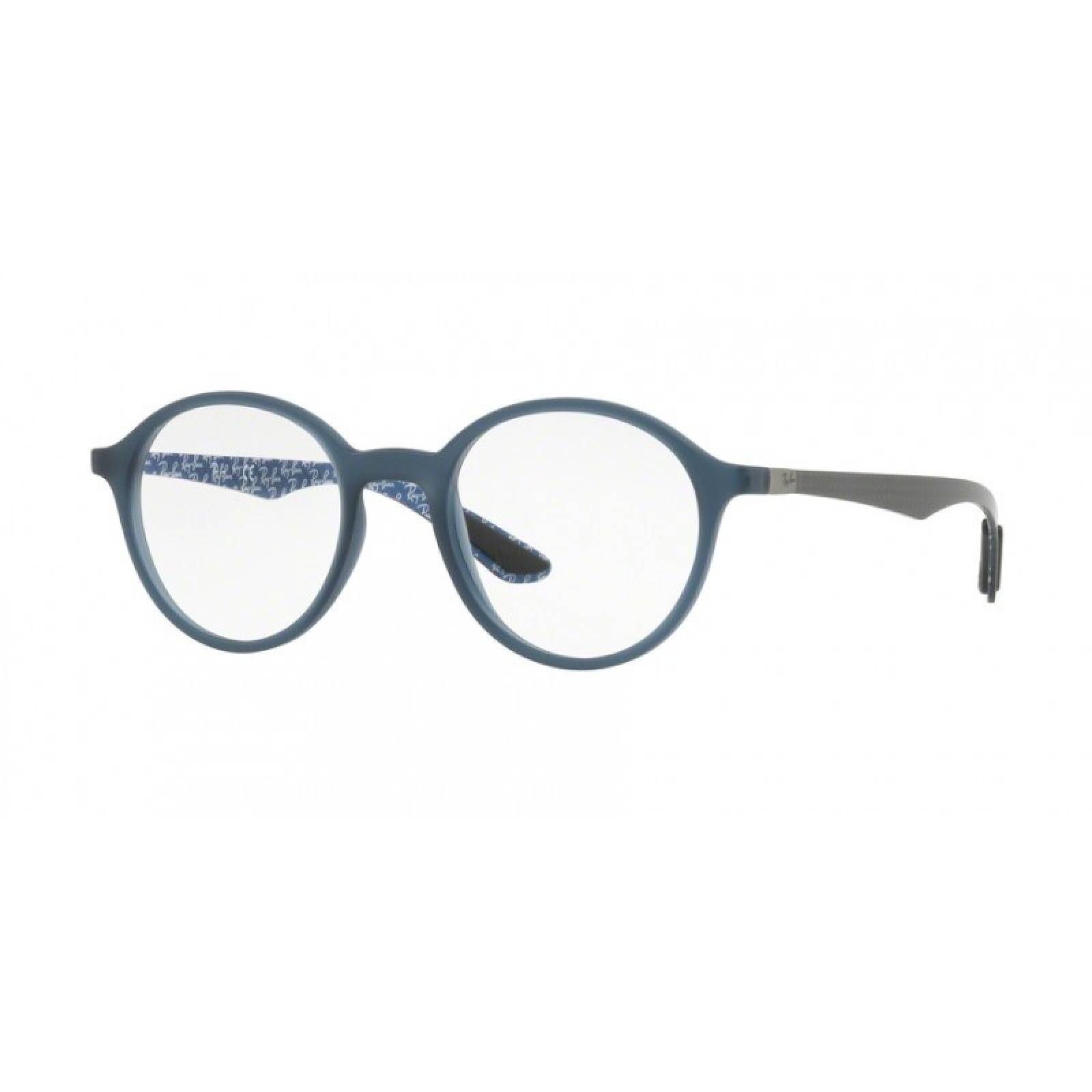 Ray Ban RB8904 5262 Round Metal Azul Negro Fibra de carbono
