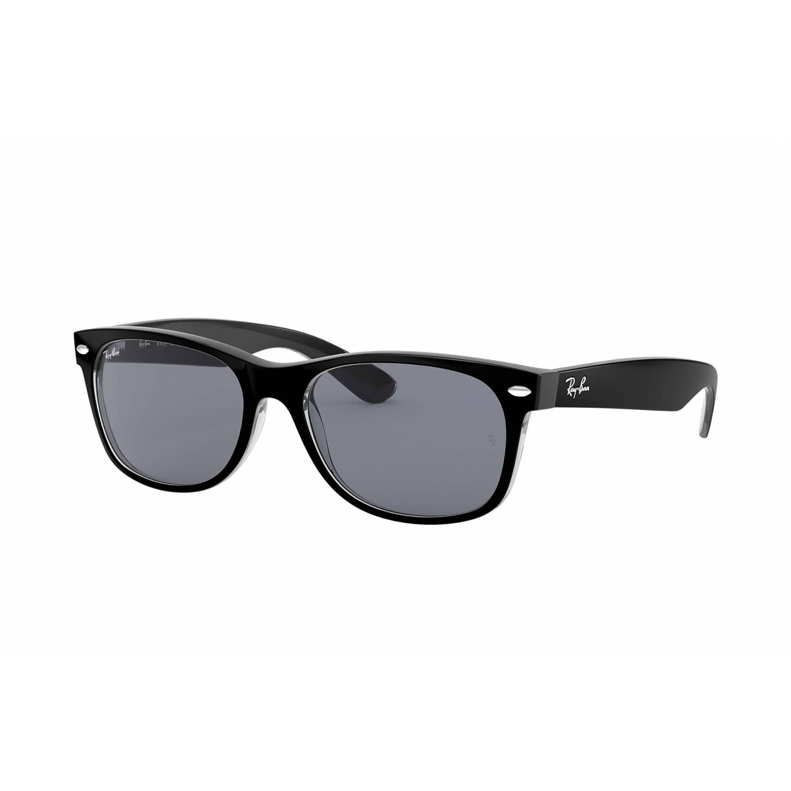 Ray Ban RB2132 6398/Y5 New Wayfarer Negro Gris transparente