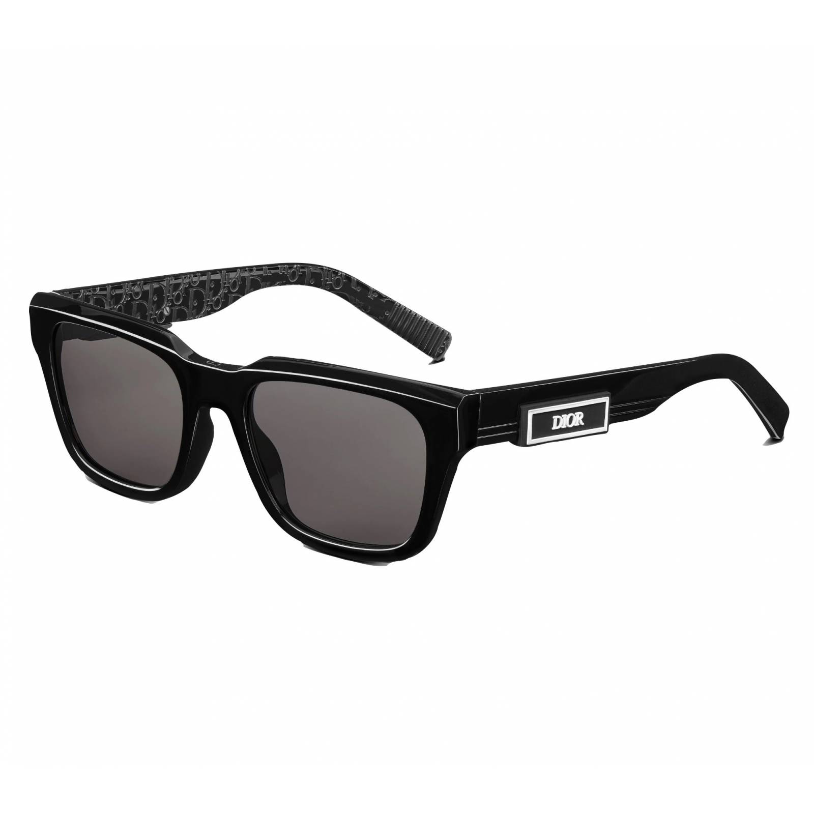 Christian Dior  B23 S1I Rectangular Negro Blanco Clasico