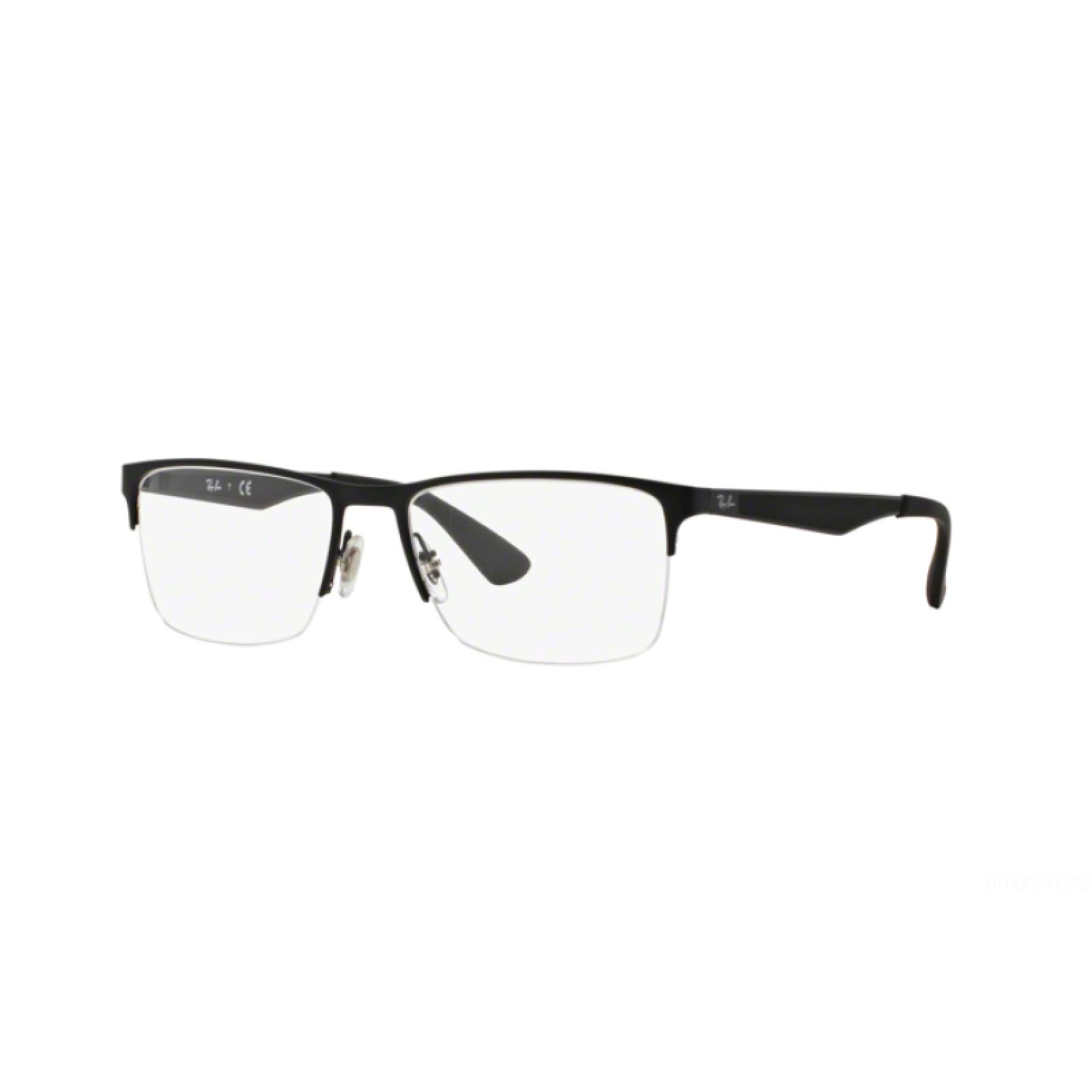 Ray ban Oftalmico RB6335 2503 Square Shape Negro Gris Clasico