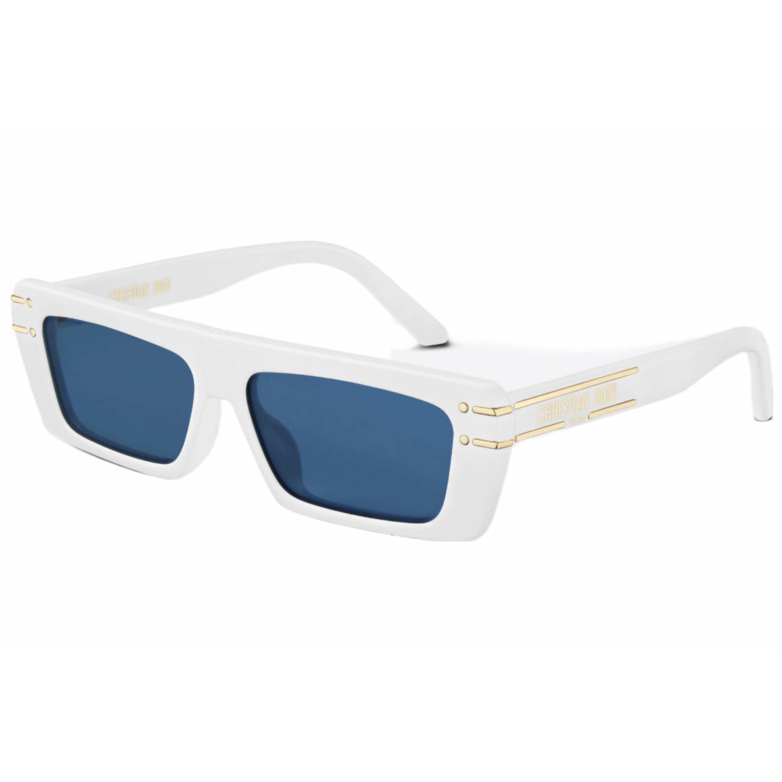 Dior Signature S2U 50B0 Rectangular Blanco Dorado