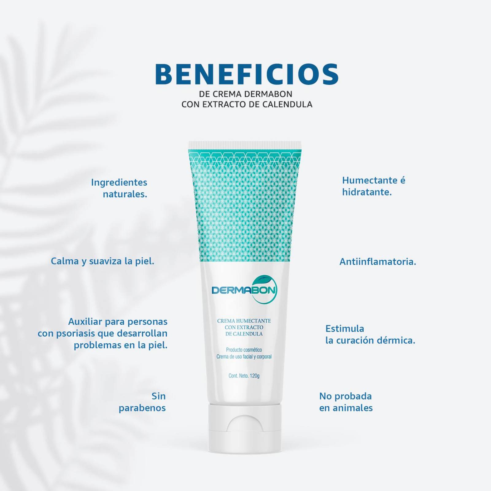 Crema Humectante Con Extracto de Caléndula, Dermabon 