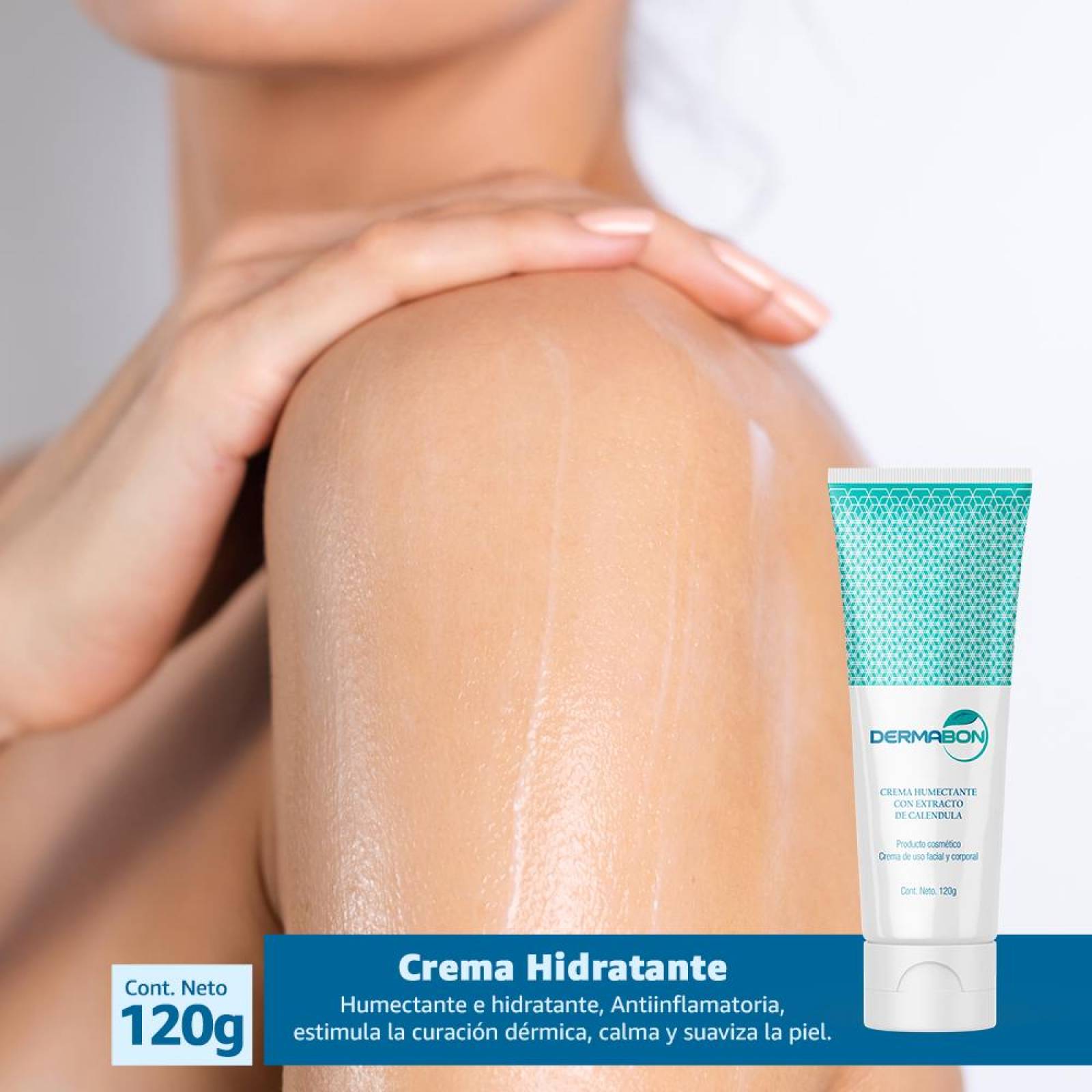 Kit 3 Cremas Humectante Con Extracto de Caléndula, Dermabon 