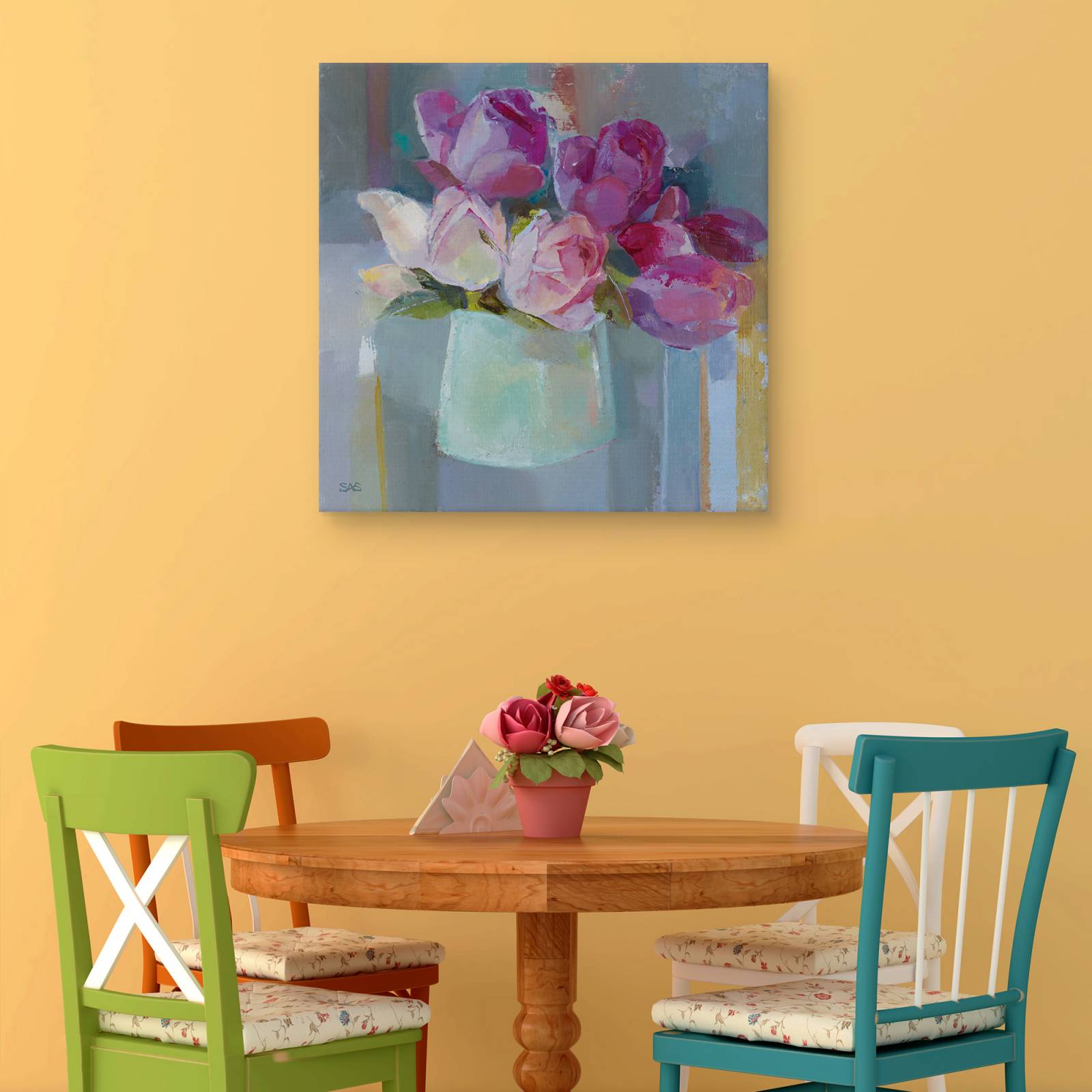 Cuadros Decorativos - Rosas para la mesa