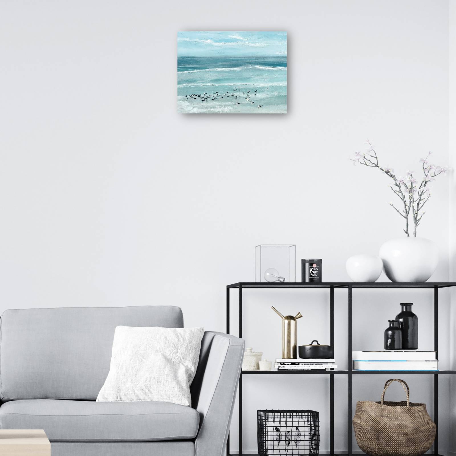 Cuadro Decorativo - aves marinas 28 cm x 36 cm