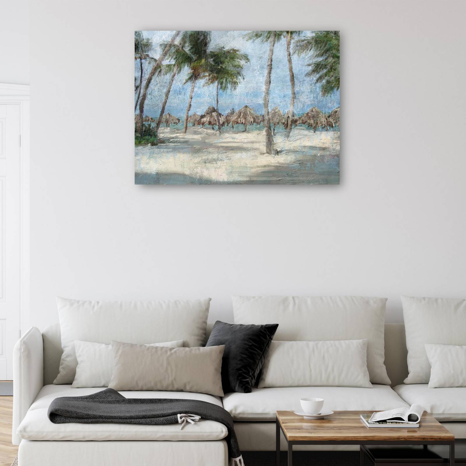 Cuadro Decorativo - Paseo por la playa 76 cm x 102 cm