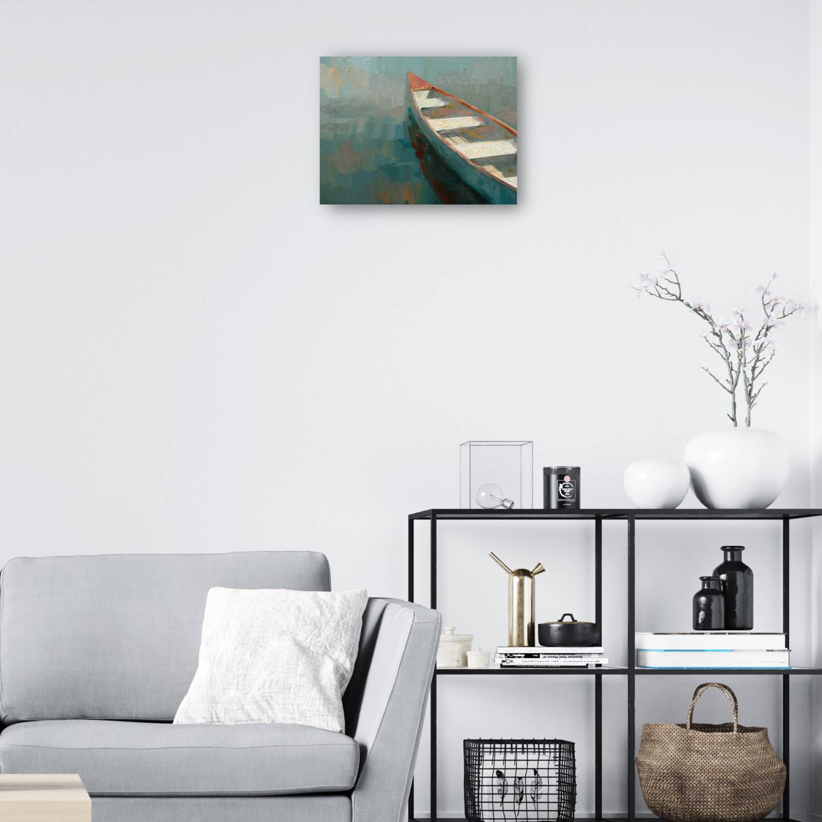 Cuadro Decorativo - Canoa Coral I 28 cm x 36 cm