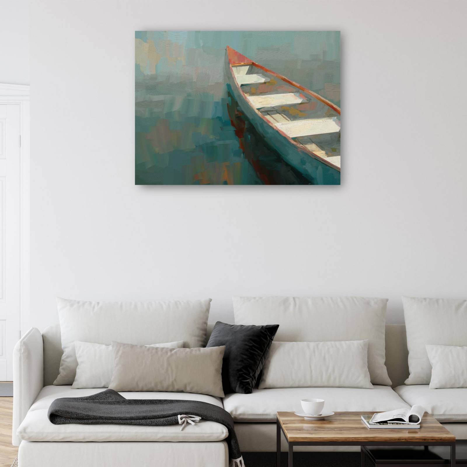 Cuadro Decorativo - Canoa Coral I 76 cm x 102 cm