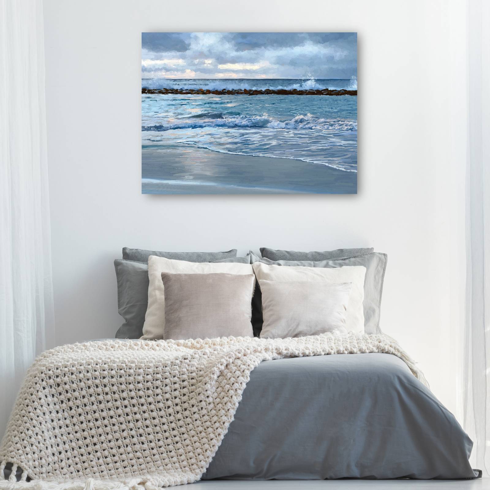 Cuadro Decorativo - Blues del amanecer 76 cm x 102 cm