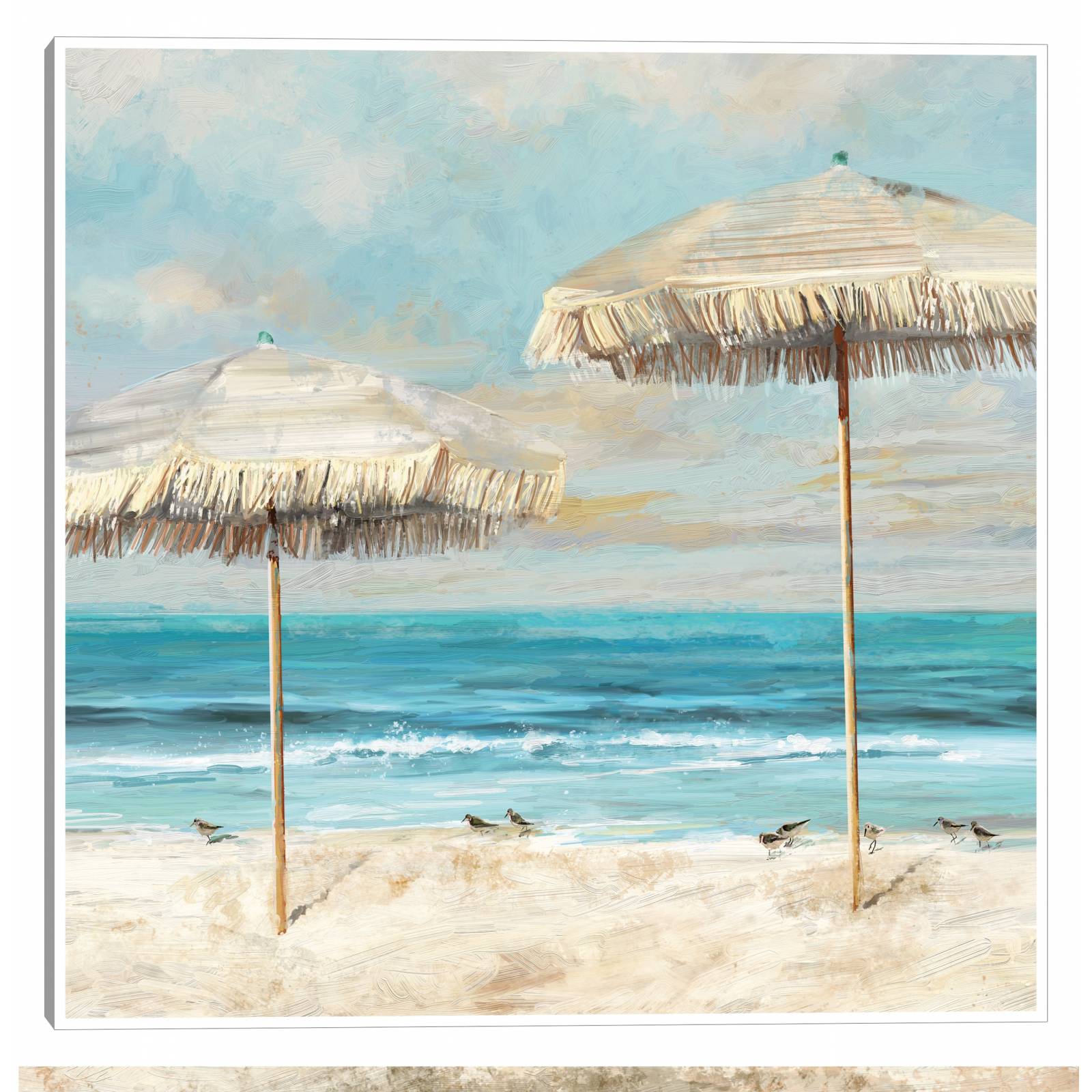 Cuadro Decorativo - Dúo de playa 94 cm x 94 cm
