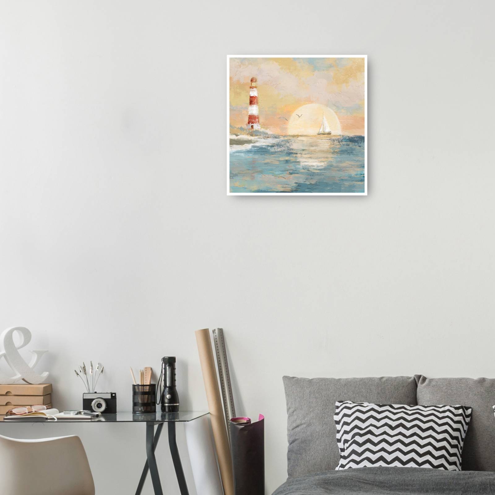 Cuadro Decorativo - Vela de puerto 94 cm x 94 cm