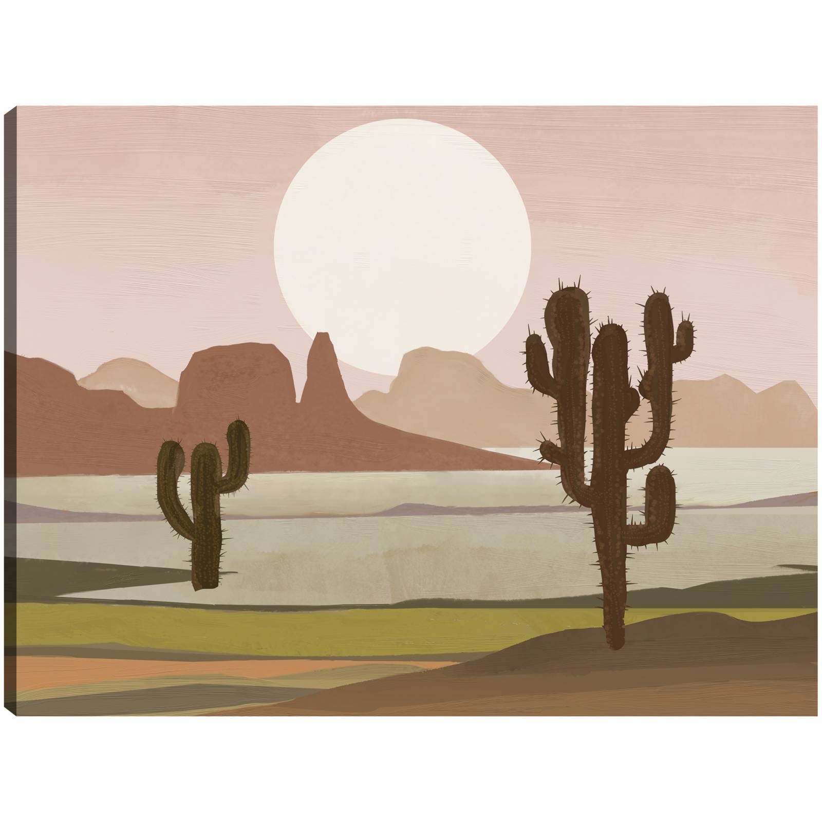 Cuadro Decorativo - Paisaje lunar del desierto I 46 cm x 61 cm