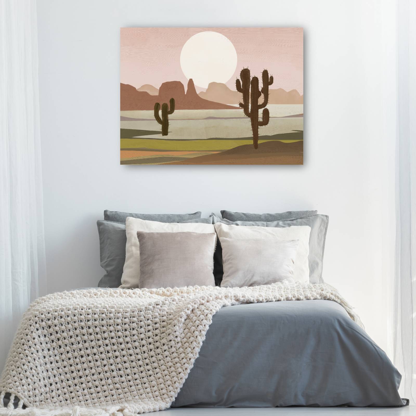 Cuadro Decorativo - Paisaje lunar del desierto I 76 cm x 102 cm