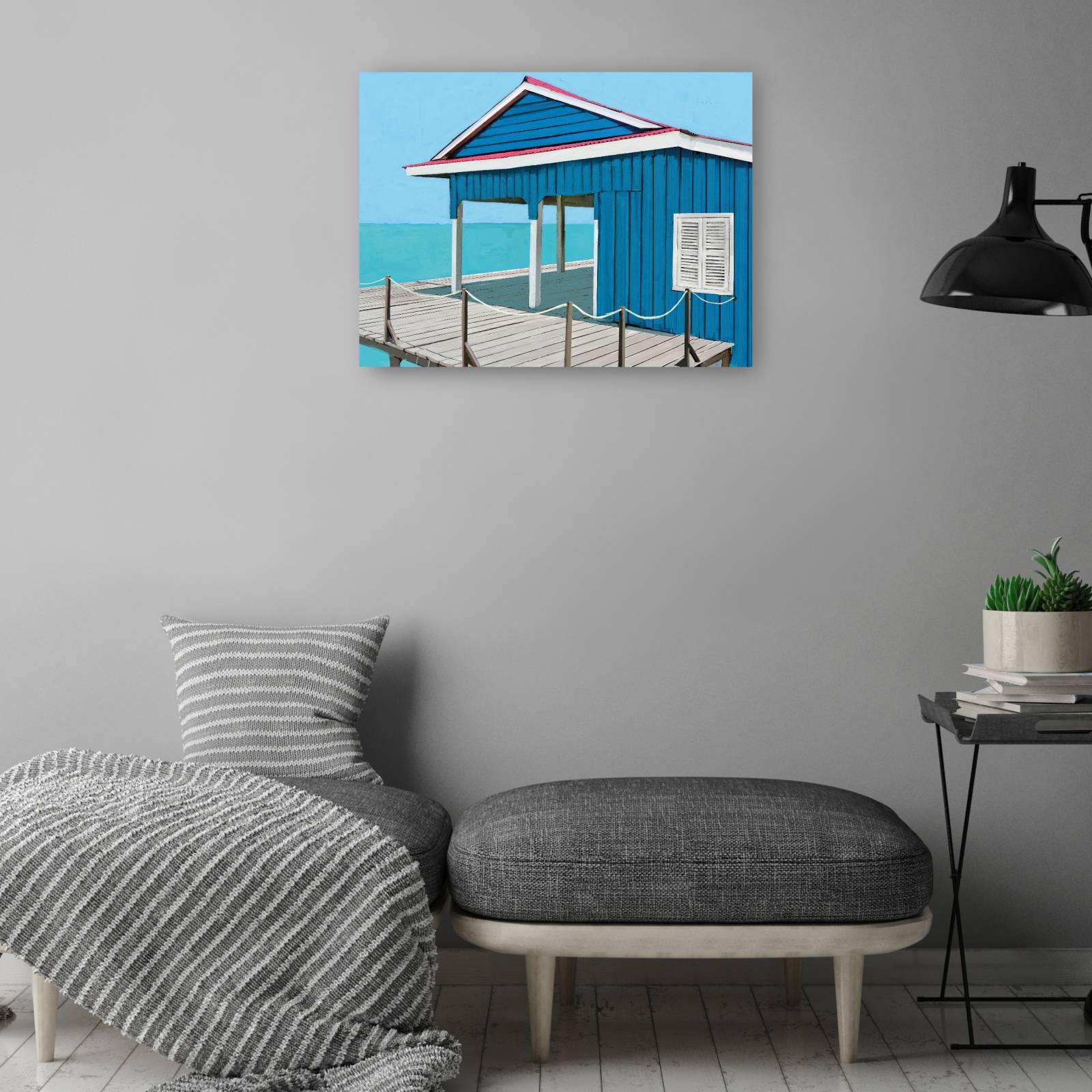 Cuadro Decorativo - Blues playero 69 cm x 92 cm
