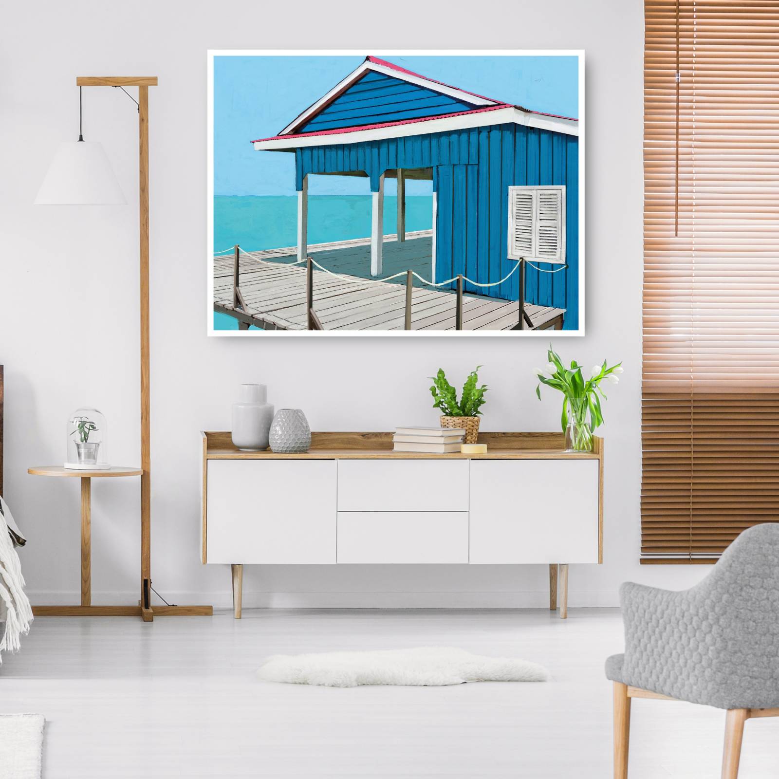 Cuadro Decorativo - Blues playero 112 cm x 147 cm