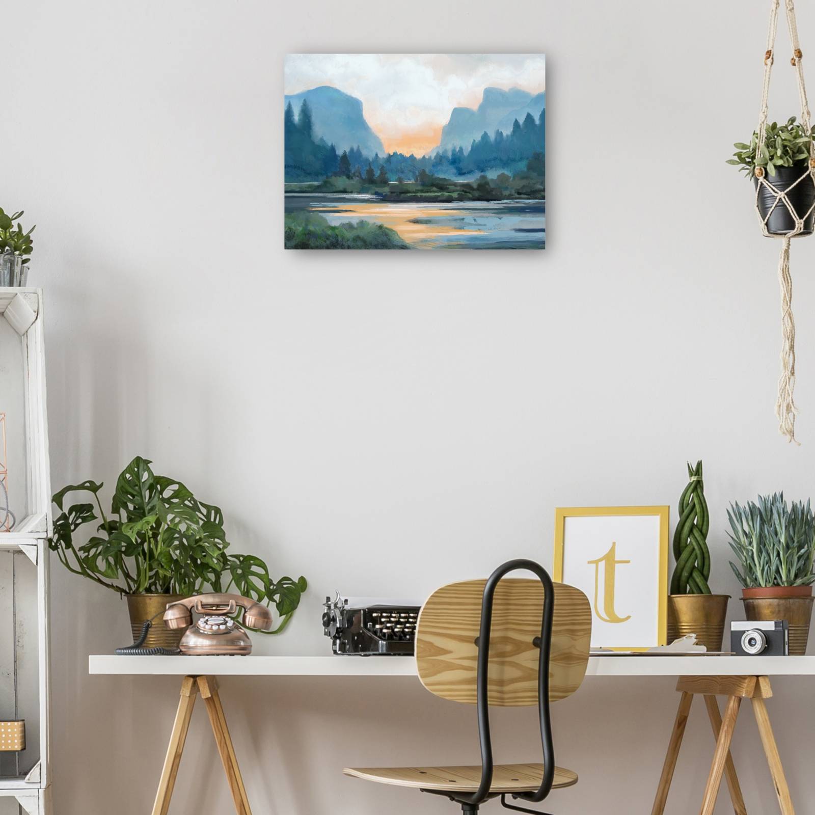 Cuadro Decorativo - Atardecer de montaña 46 cm x 61 cm