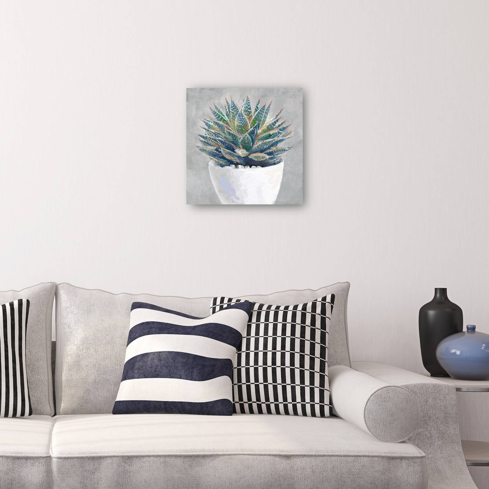 Cuadro Decorativo - Suculenta en maceta I 71 cm x 71 cm