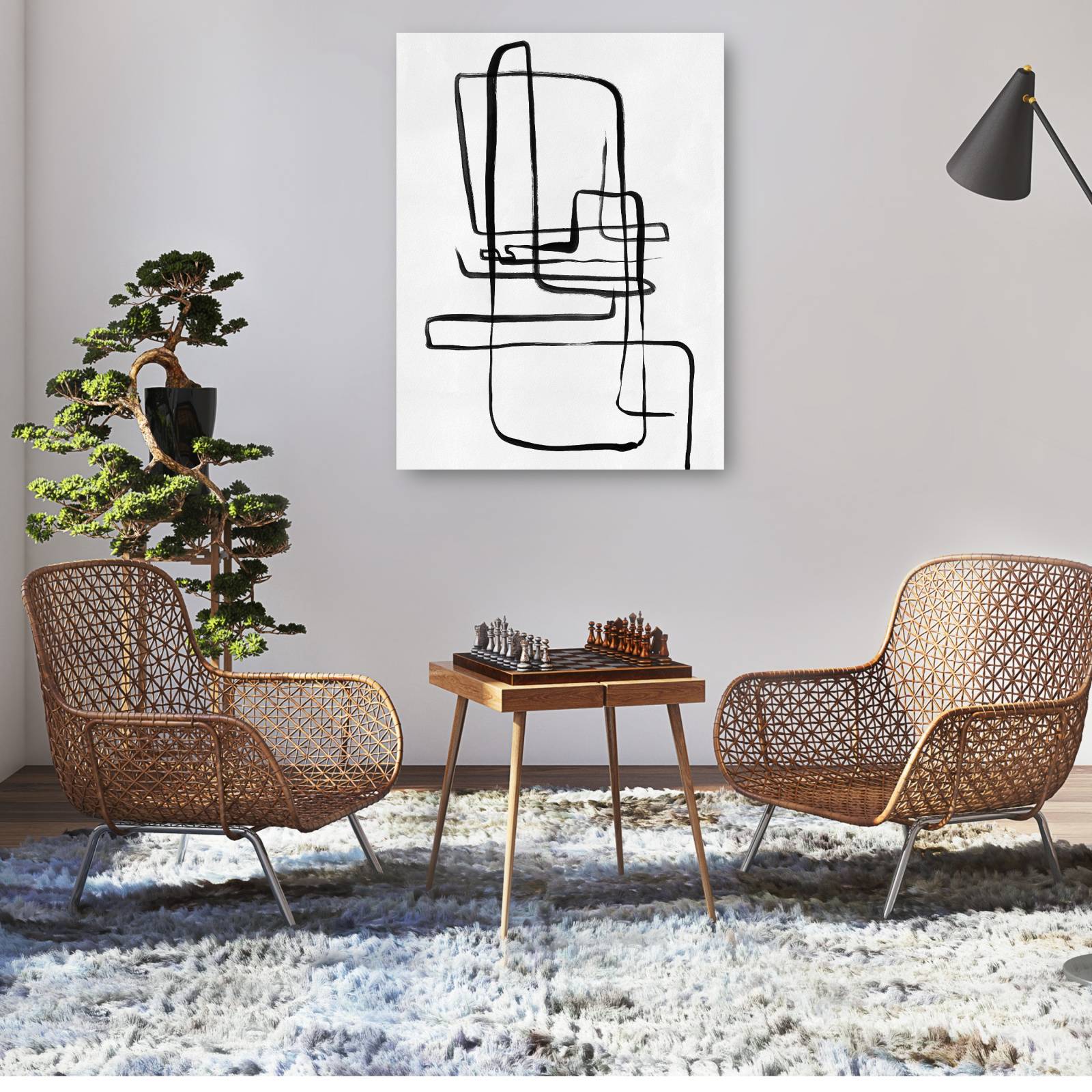 Cuadro Decorativo - Garabatos II