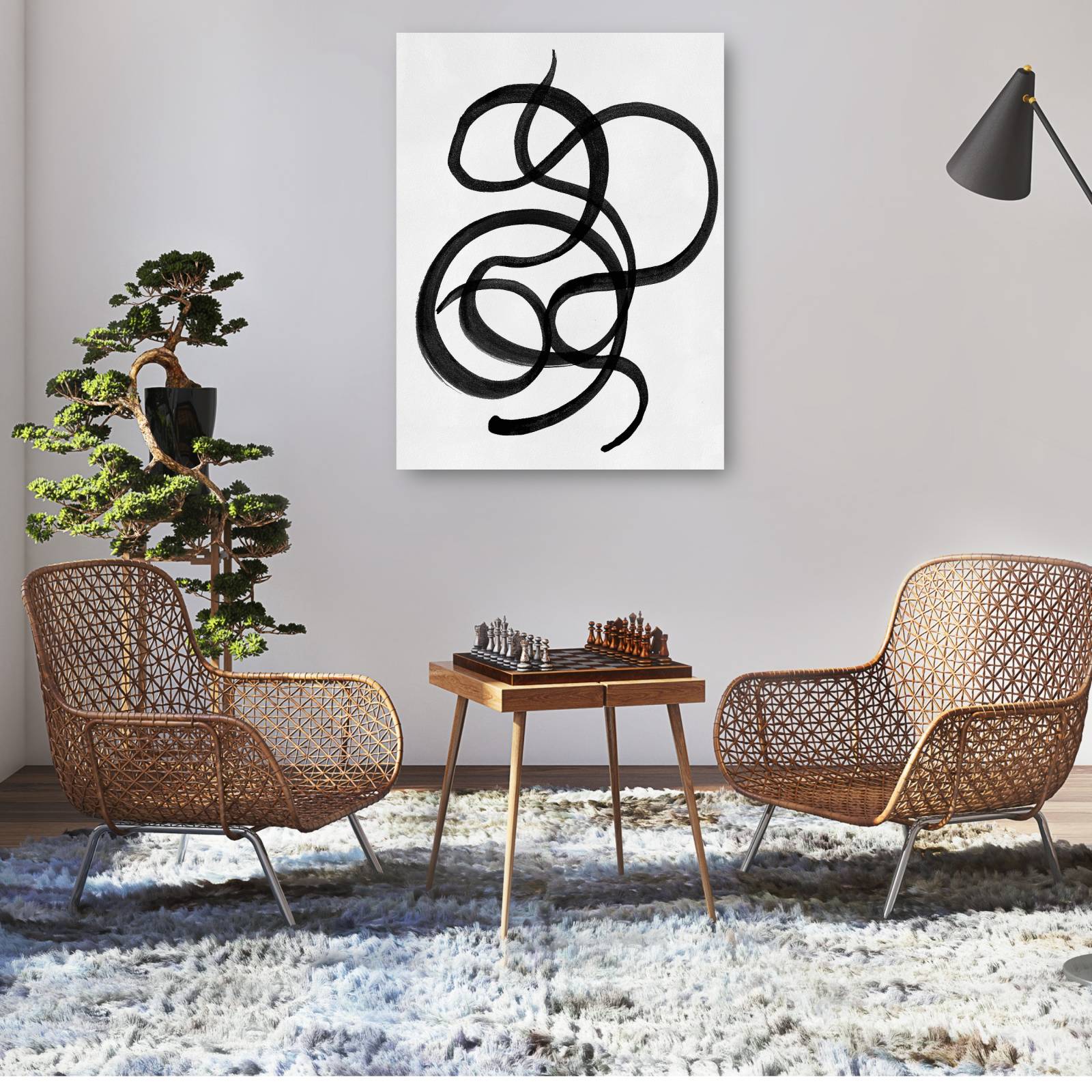 Cuadro Decorativo - Garabatos III