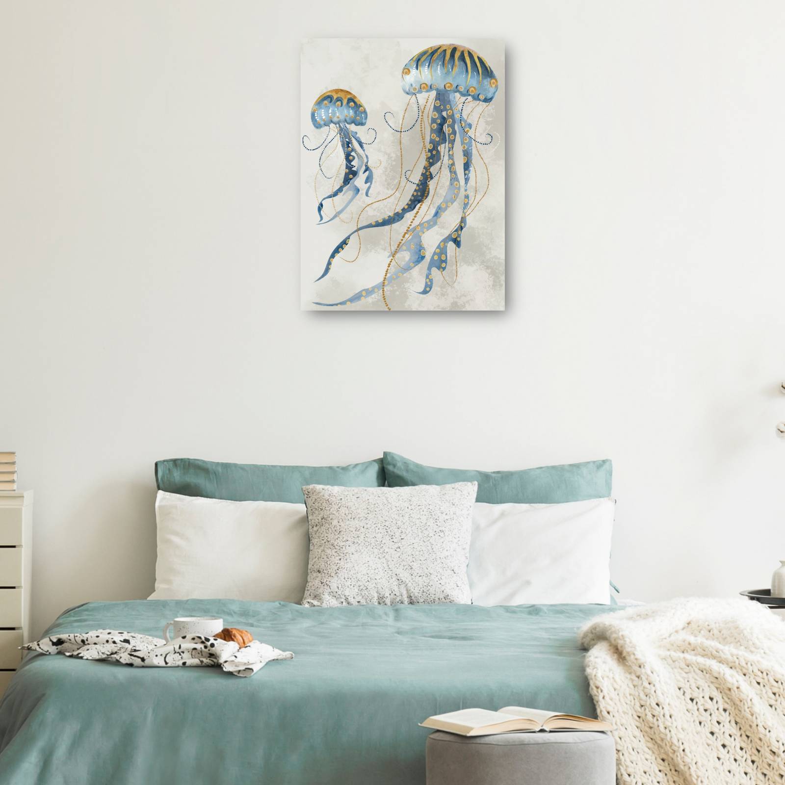 Cuadro Decorativo - Medusas de mar II 61 cm x 46 cm