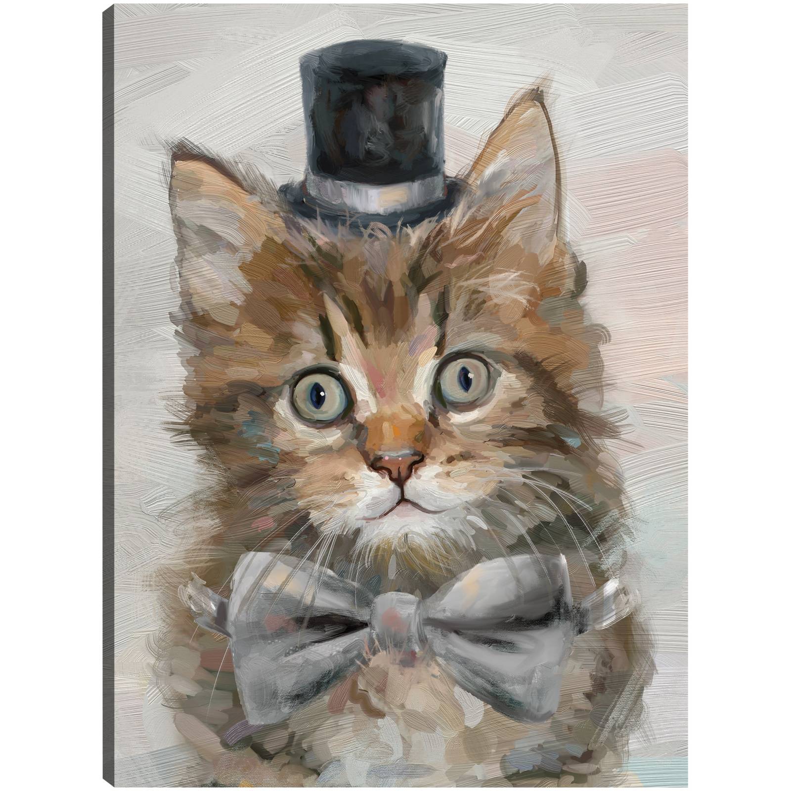 Cuadro Decorativo - Gatos con sombrero de copa IV 92 cm x 69 cm