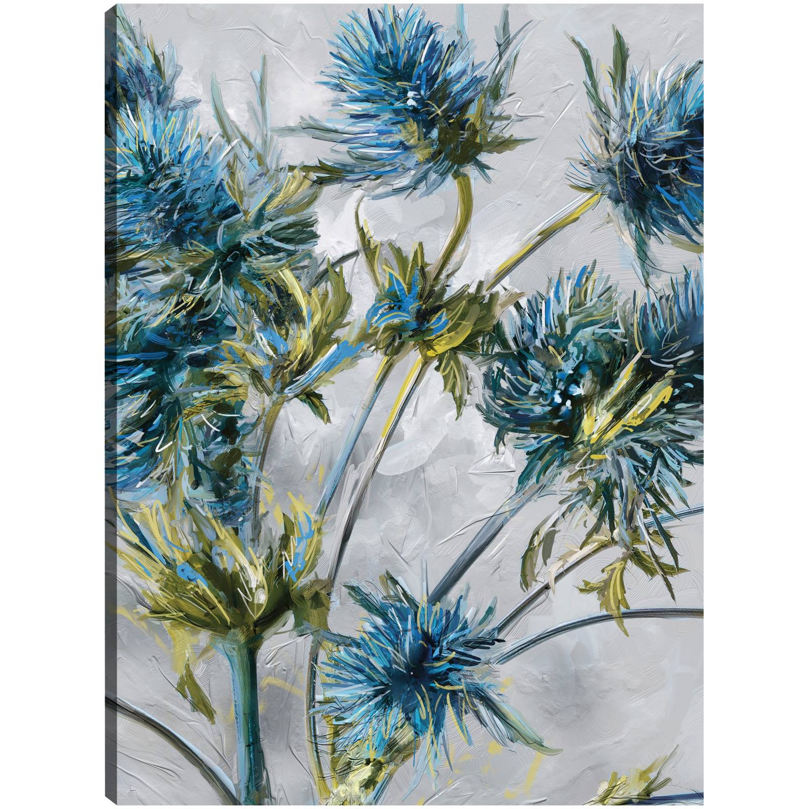 Cuadro Decorativo - Flores índigo 36 cm x 28 cm
