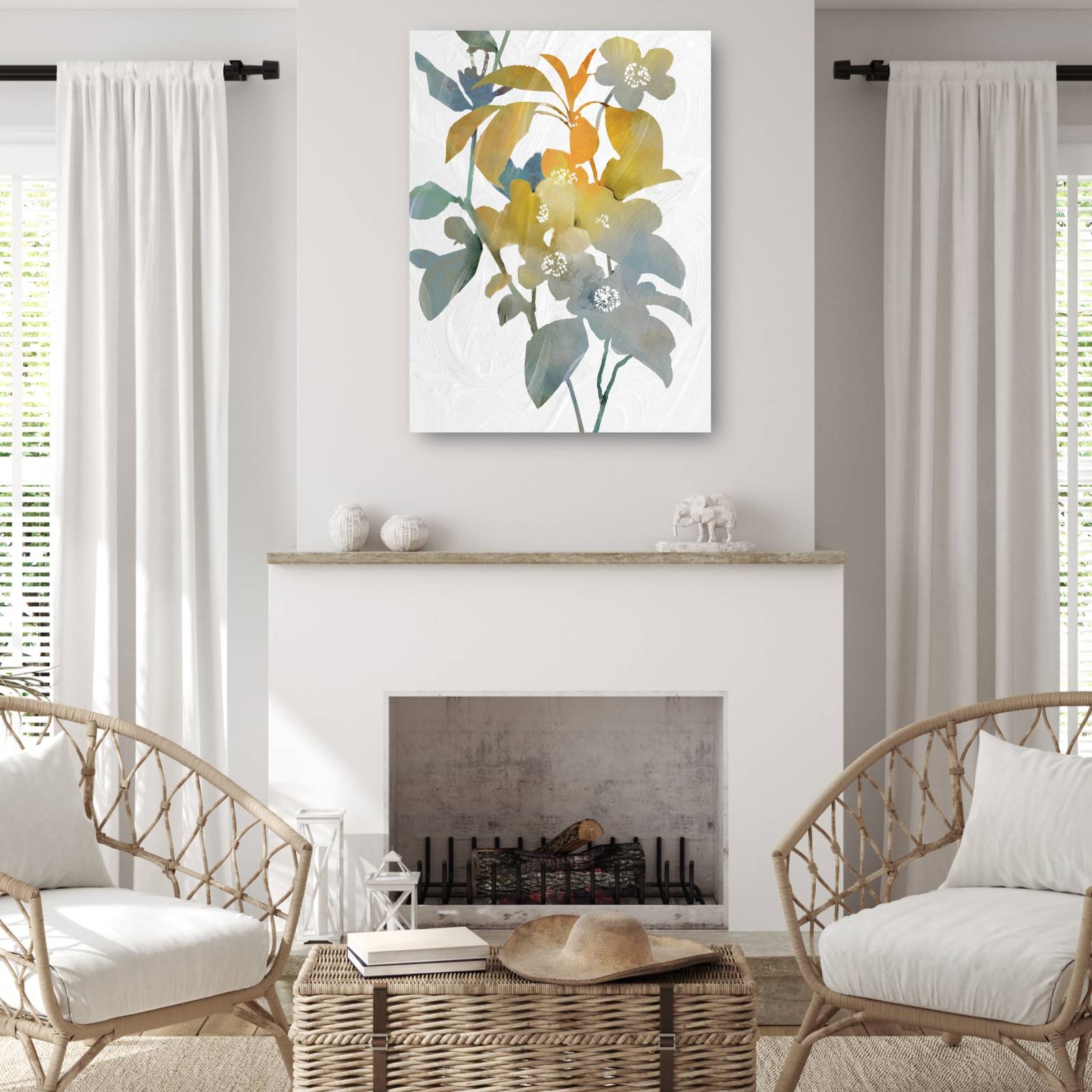 Cuadro Decorativo - Botánica Moderna II 92 cm x 69 cm