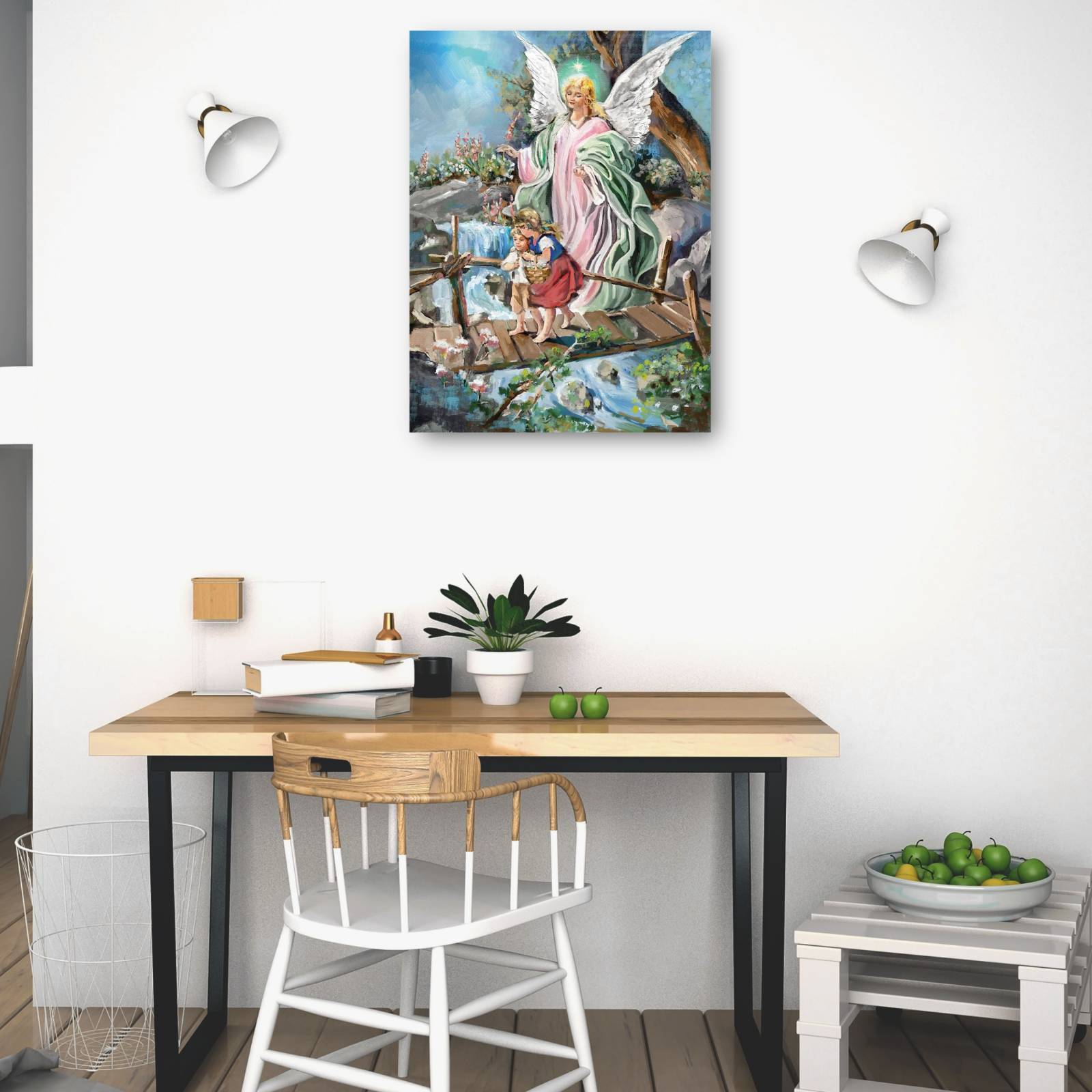Cuadro Decorativo - El ángel guardián 92 cm x 69 cm